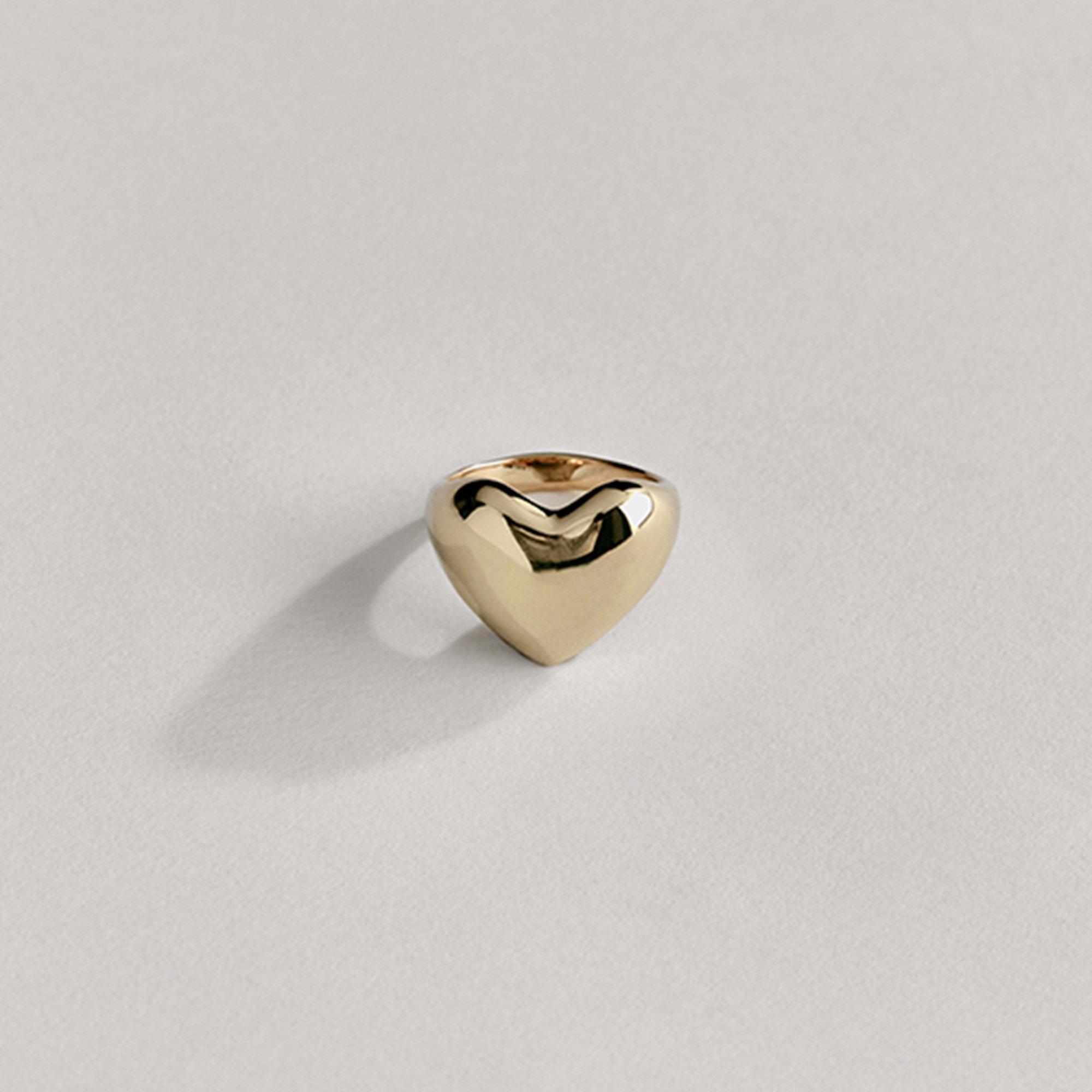 Gold - Annika Inez - Annika  Heart Ring Ld61 - 1