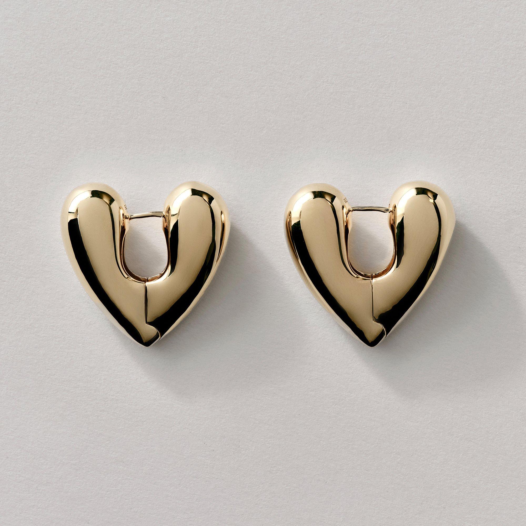 Gold - Annika Inez - Annika  Hrt Hoop Lrg Ld61 - 1