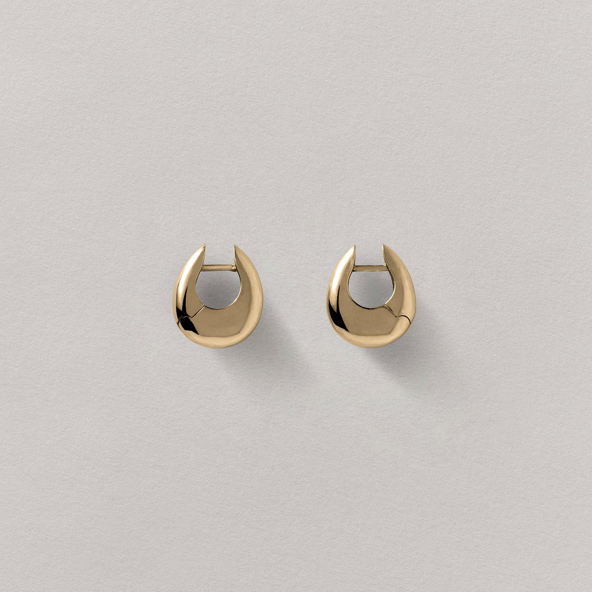 Gold - Annika Inez - Annika  Hinge Hoops Ld61 - 1