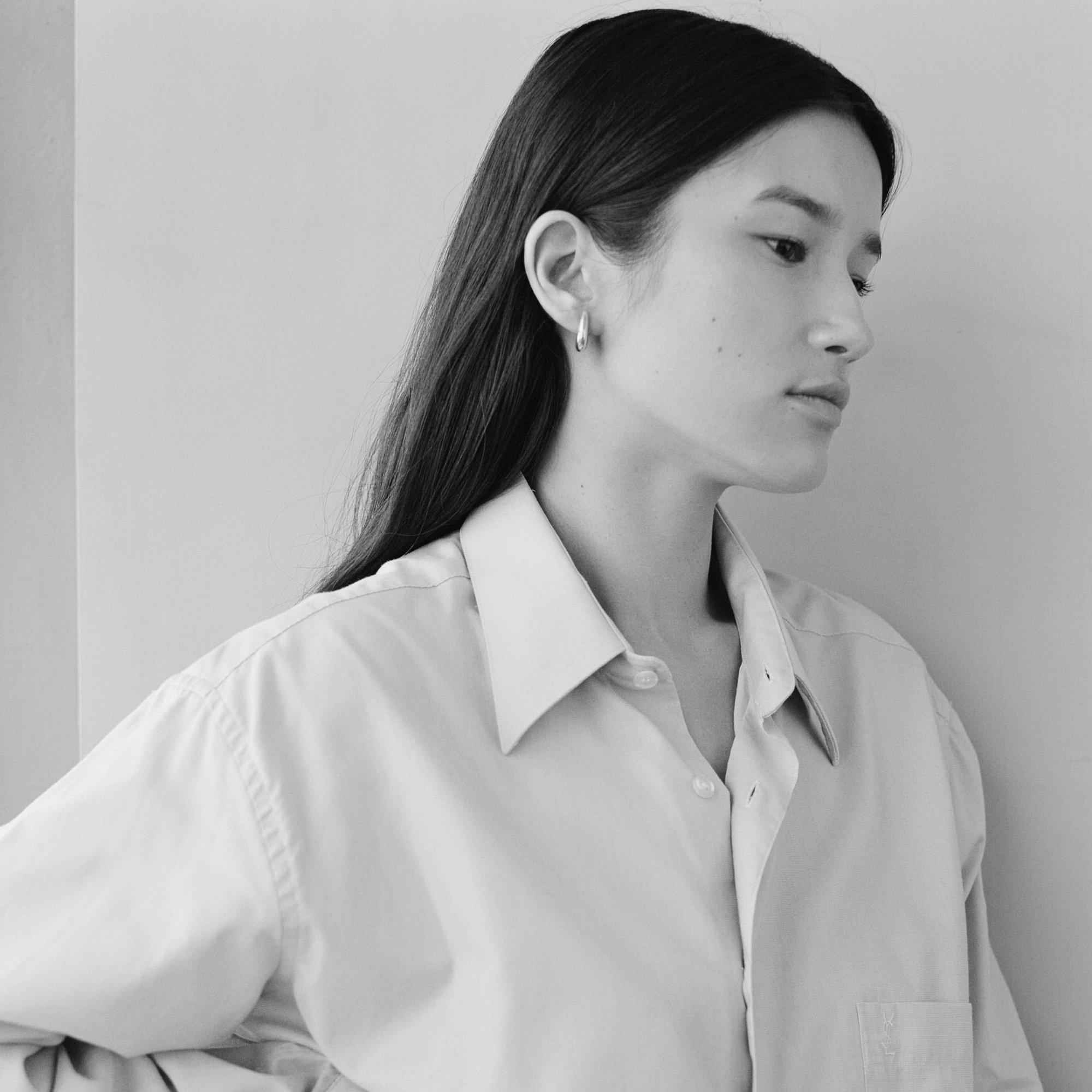 Gold - Annika Inez - Annika  Hinge Hoops Ld61 - 2