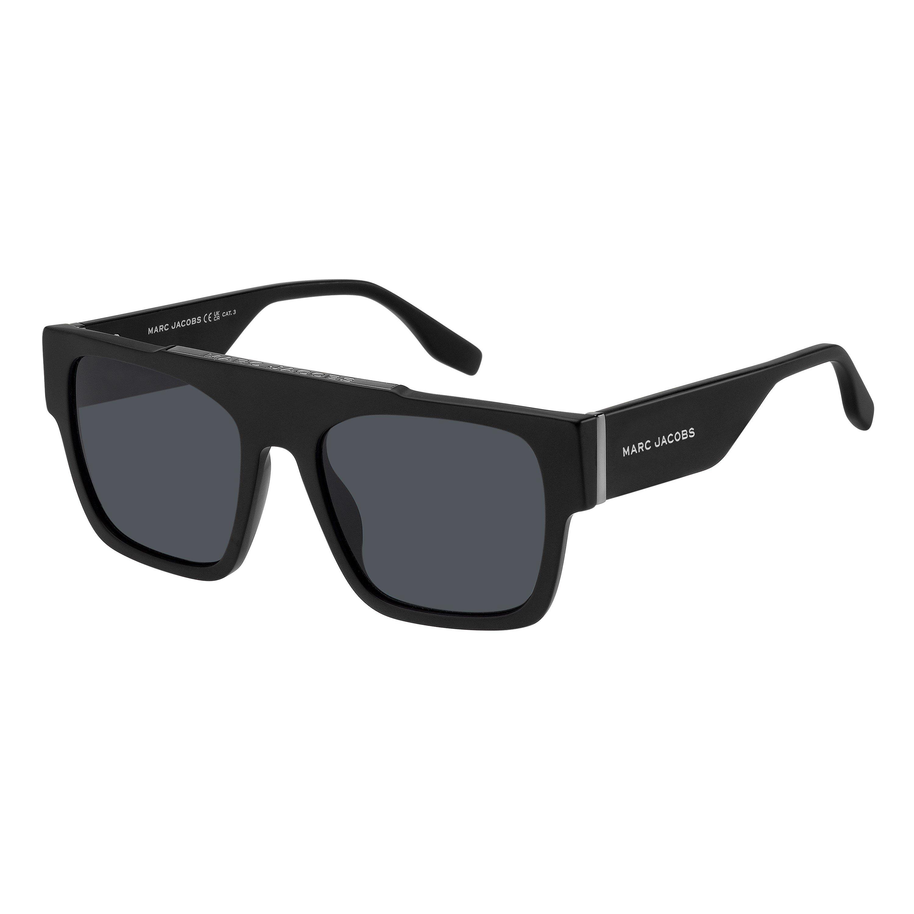 Matte Black - Marc Jacobs - Men's Round Sunglasses - 1