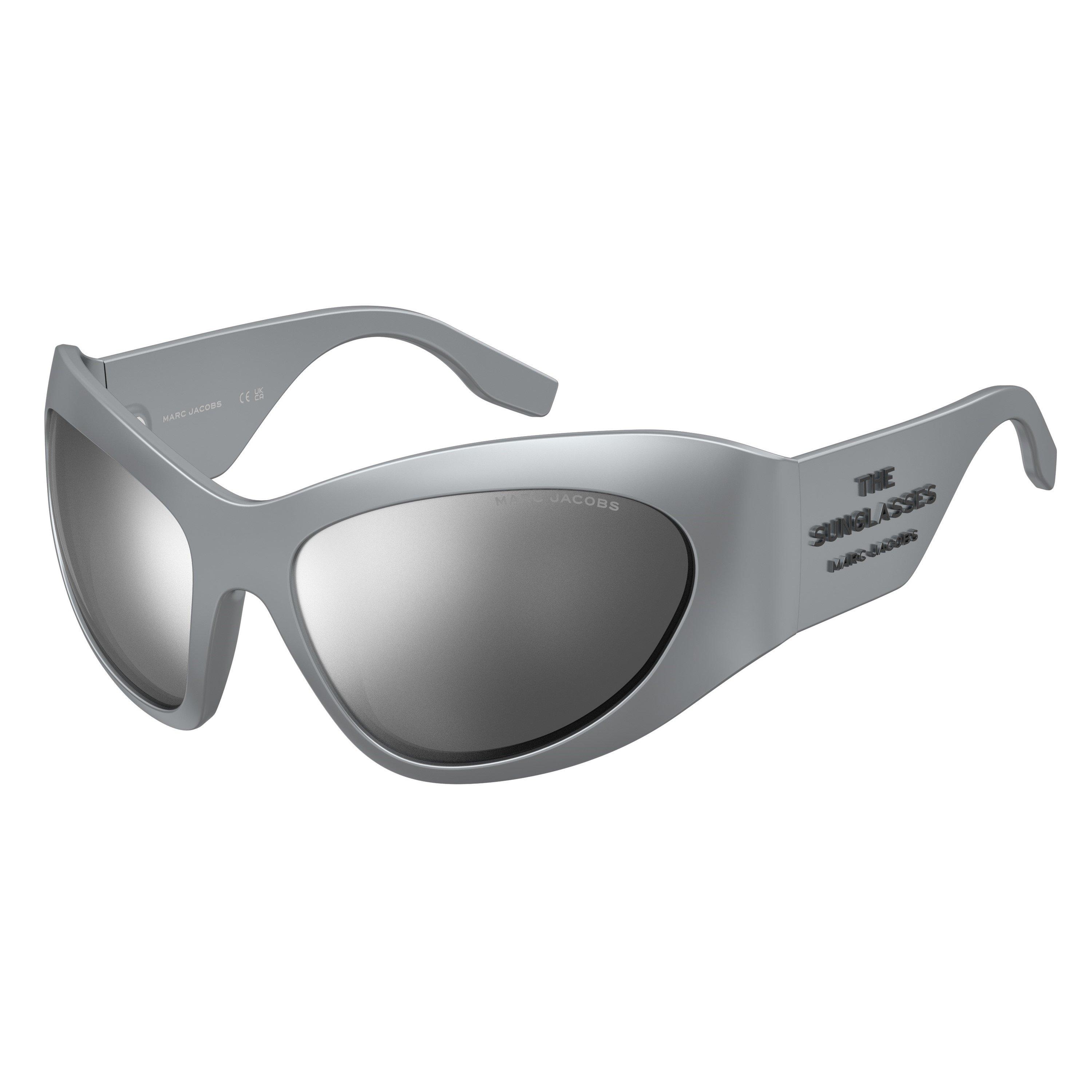 Silver - Marc Jacobs - Women's Rectangular Round Sunglasses - 1