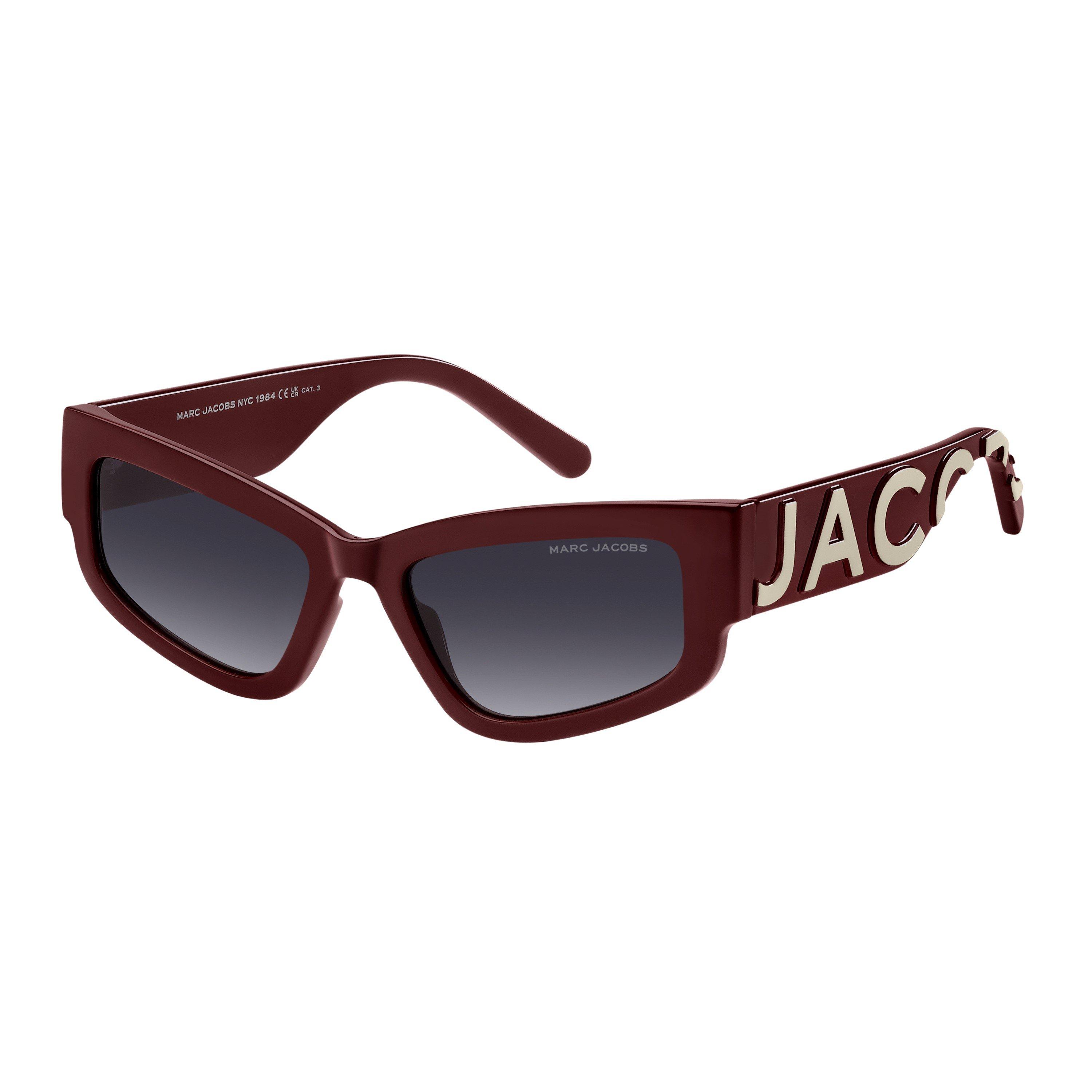 Burgundy Beige - Marc Jacobs - Women's Round Sunglasses - 1