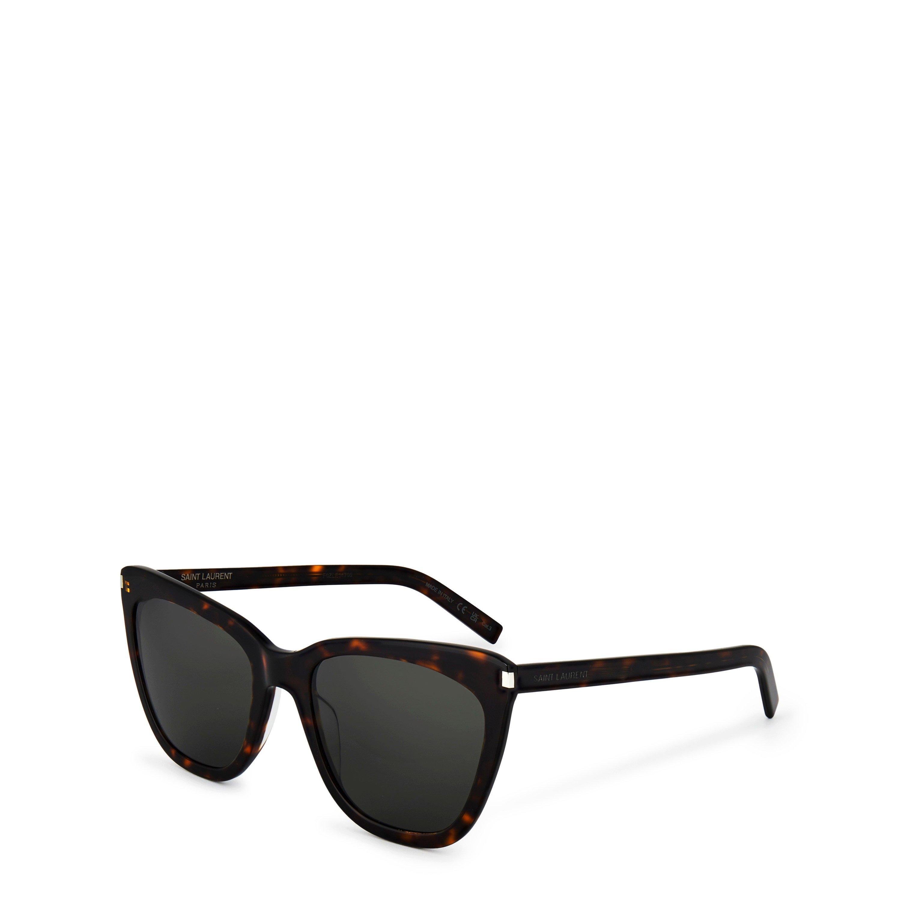 Saint Laurent Women's Slim Rectangle Sunglasses - Havana