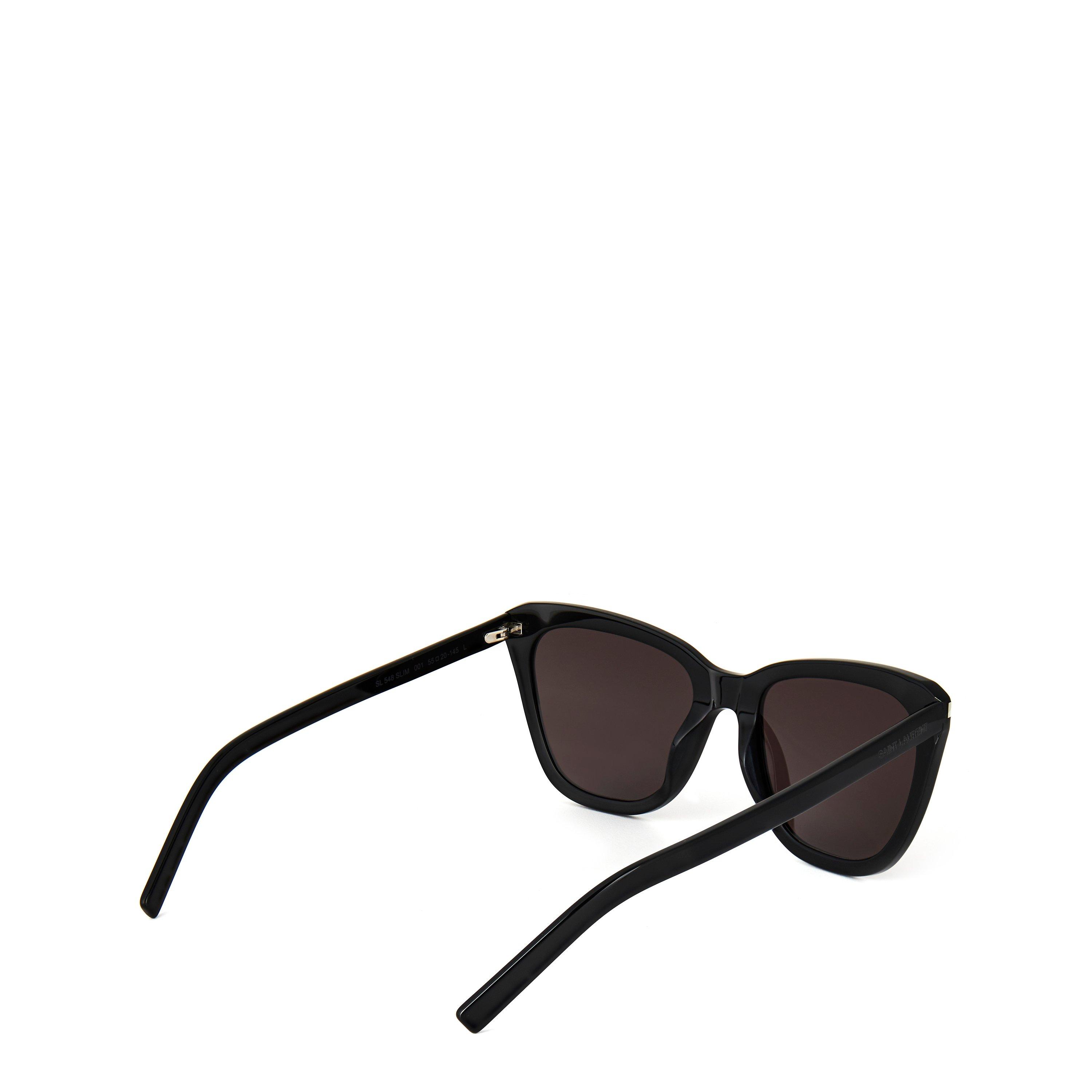Black - Saint Laurent - Women's Slim Rectangle Sunglasses - 7