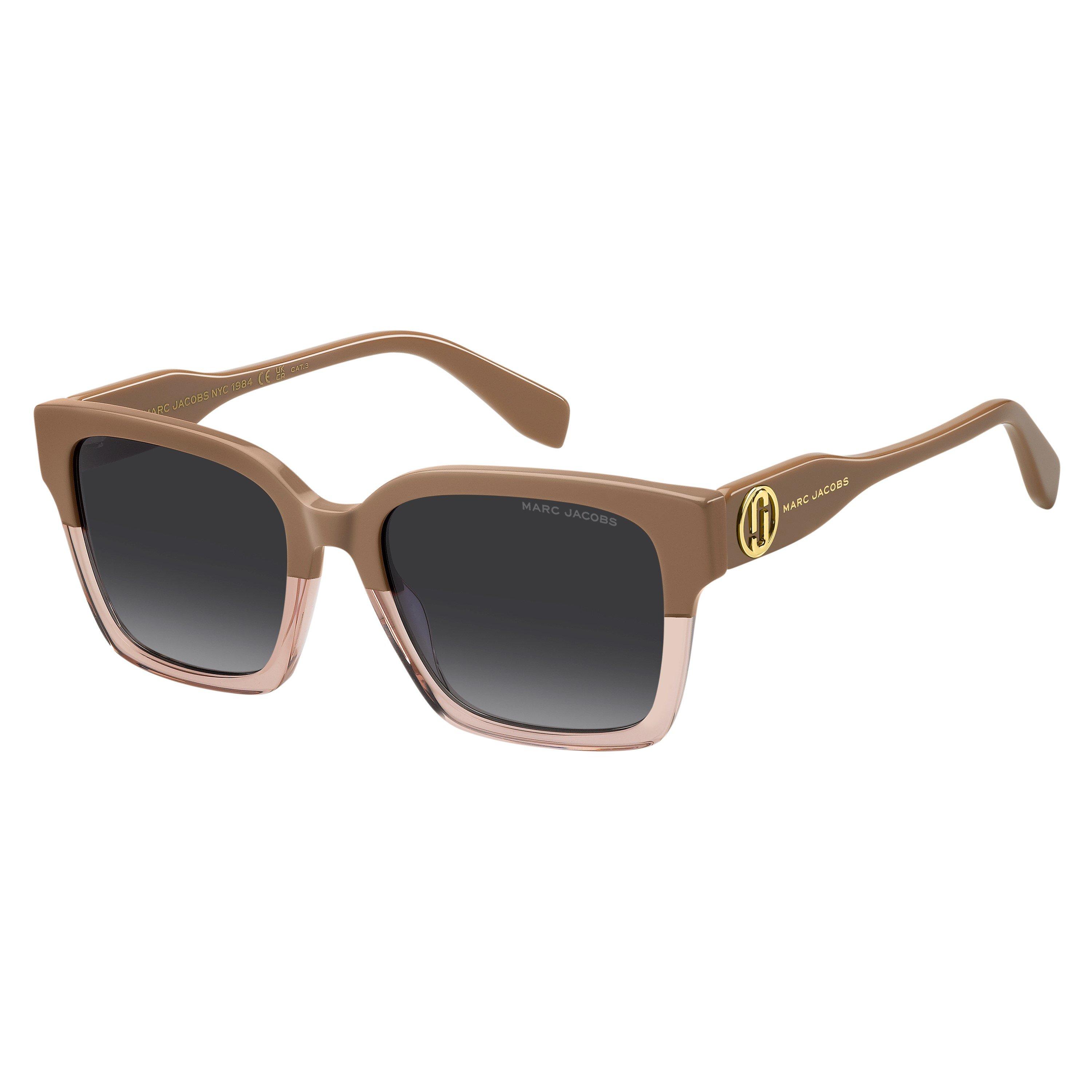 Beige - Marc Jacobs - Women's Round Sunglasses - 1