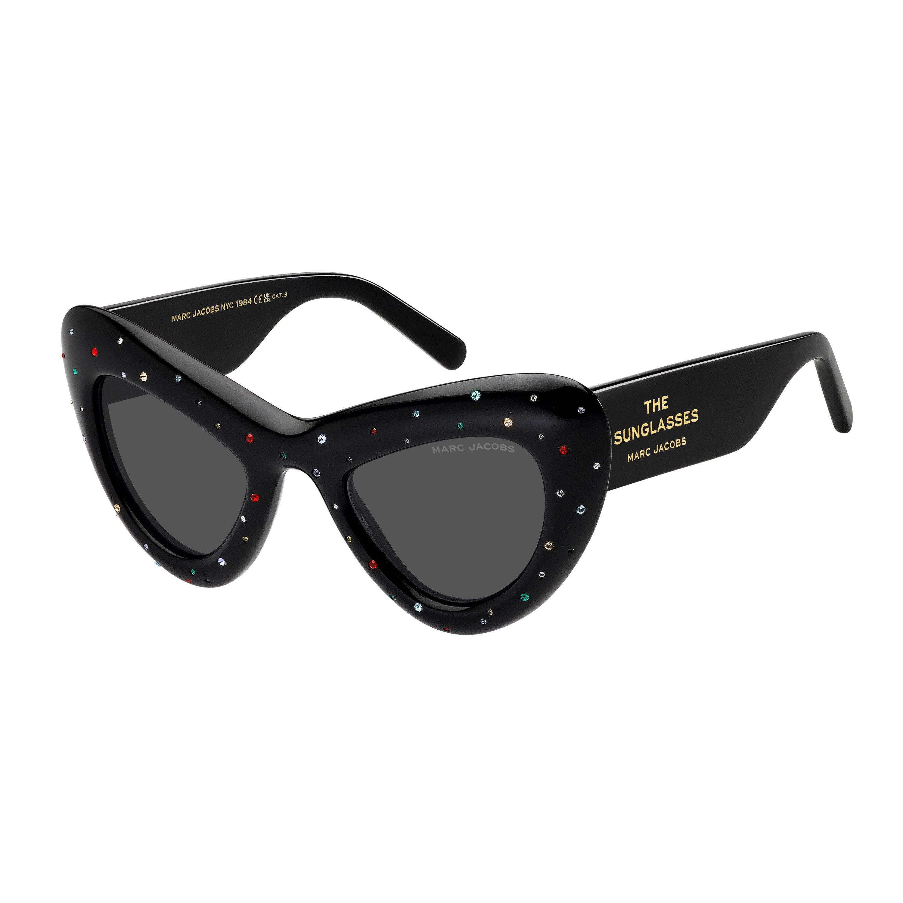 Black - Marc Jacobs - Women's Cat Eye Round Sunglasses - 1