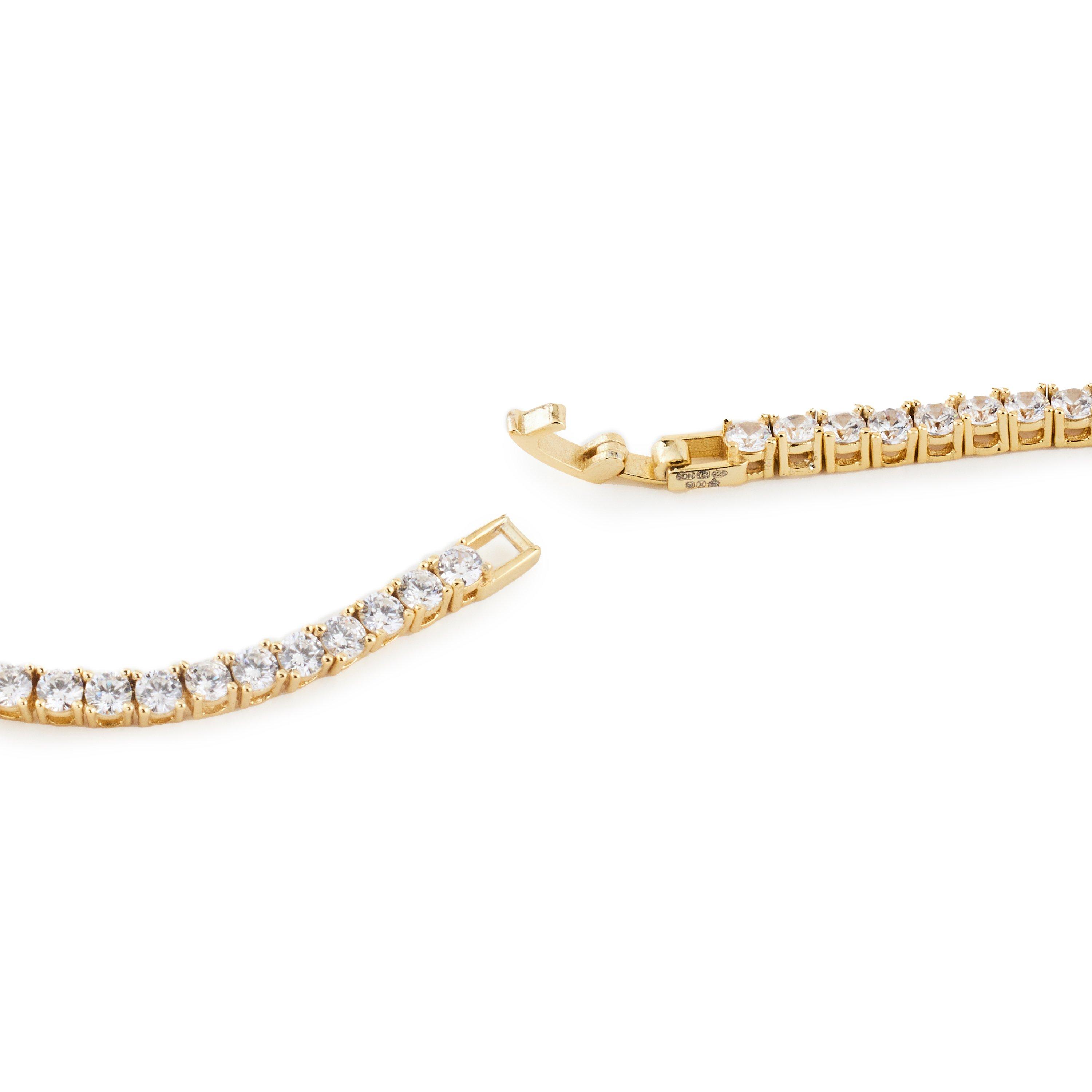 Gold/Crystal - Serge DeNimes - Tennis Chain Necklace - 5