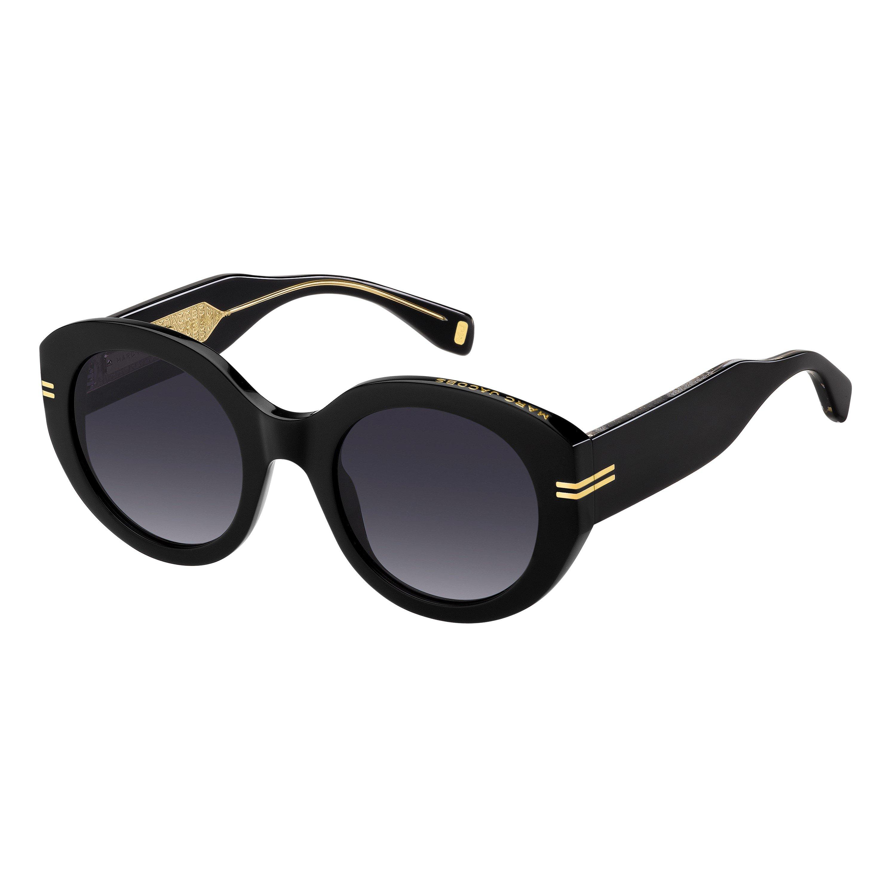 Black - Marc Jacobs - Women's Round Sunglasses - 1