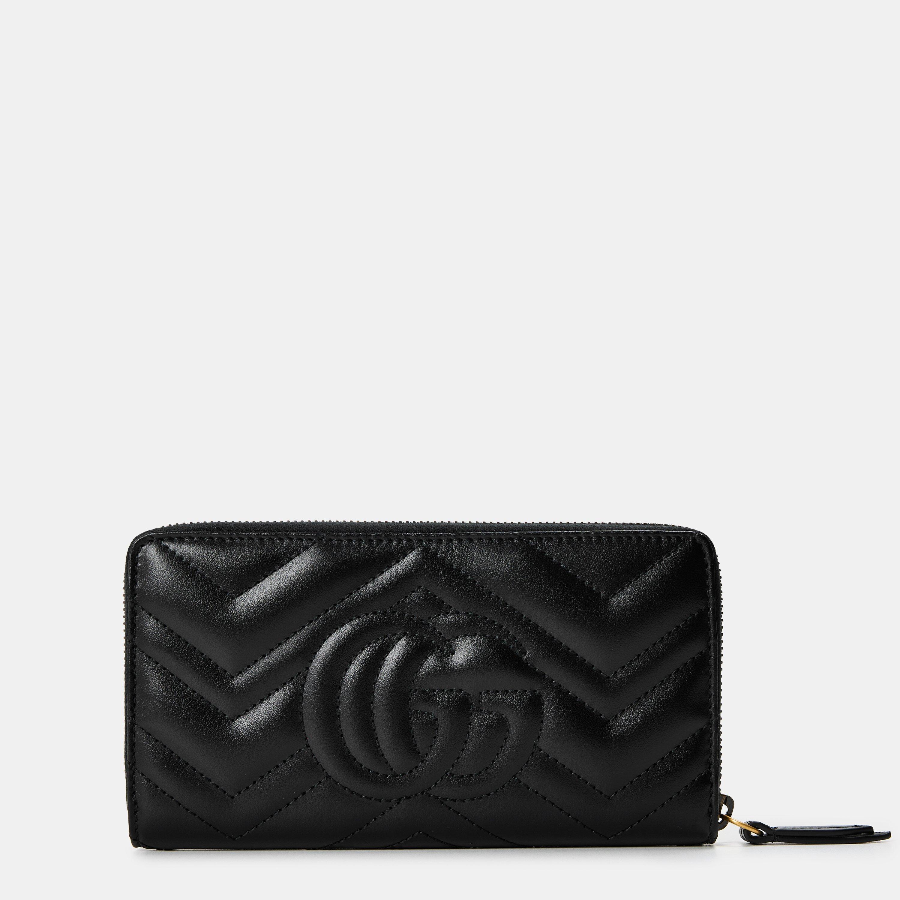 Nero 1000 - Gucci - Women's Leather GG Marmont Zip Around Wallet - 2