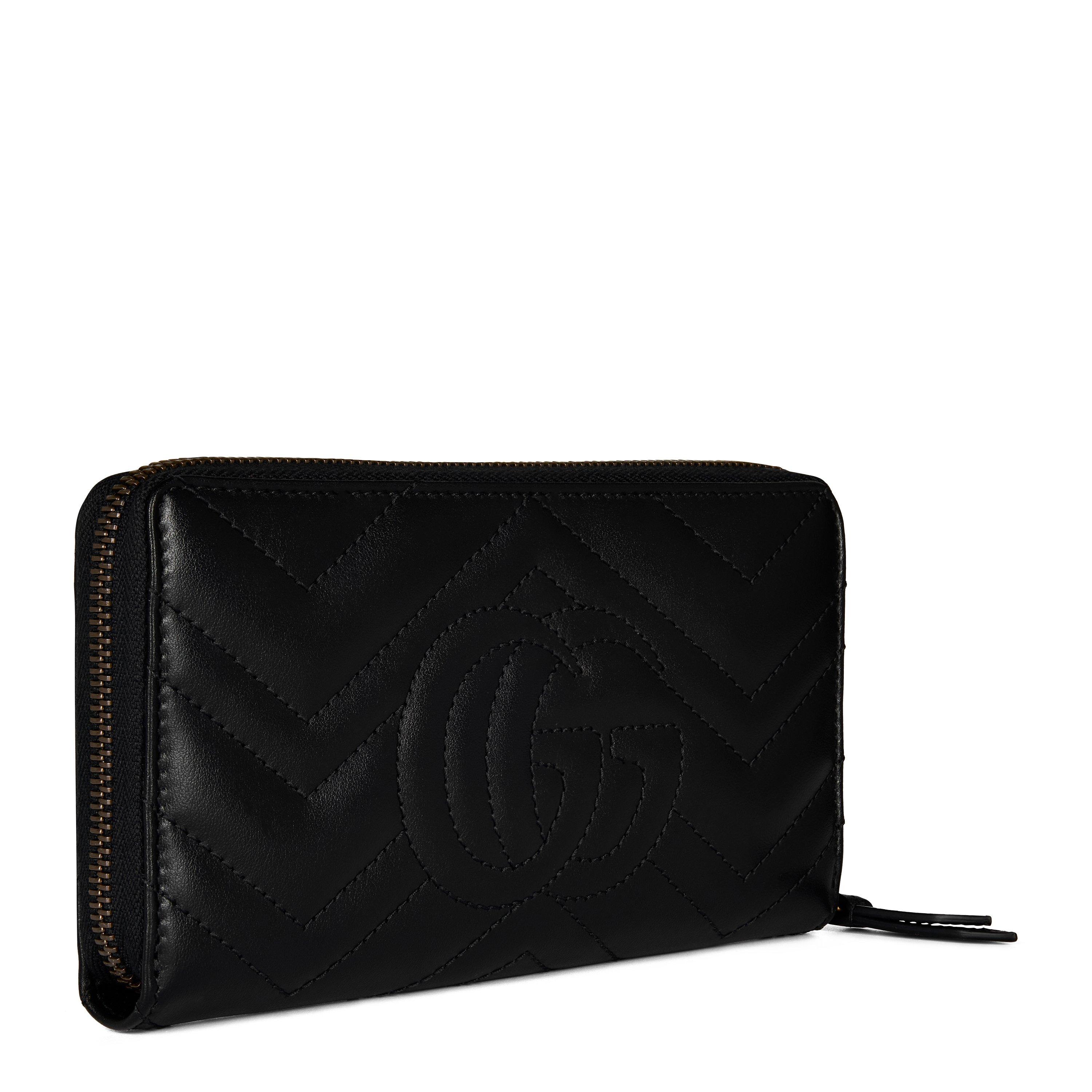 Nero 1000 - Gucci - Women's Leather GG Marmont Zip Around Wallet - 3