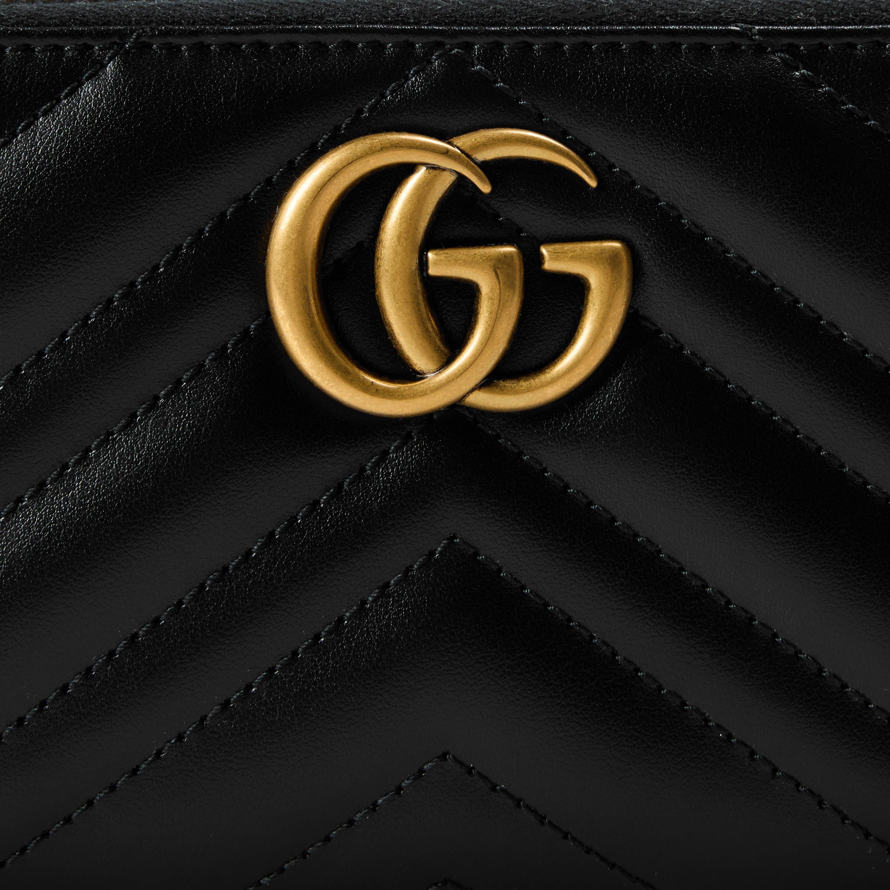 Nero 1000 - Gucci - Women's Leather GG Marmont Zip Around Wallet - 5