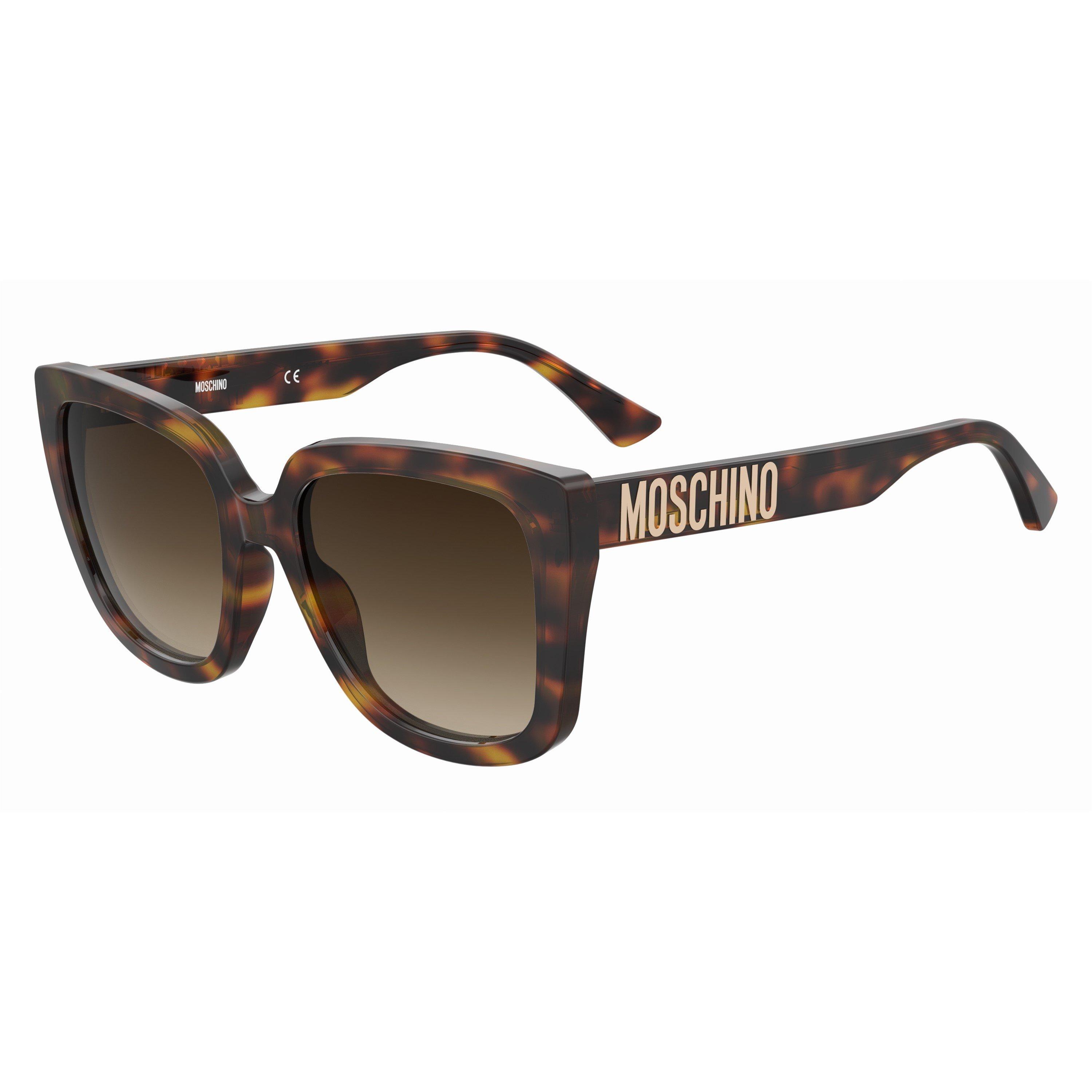 Moschino Women's Round Sunglasses - Havana 2 - Size 55 cm