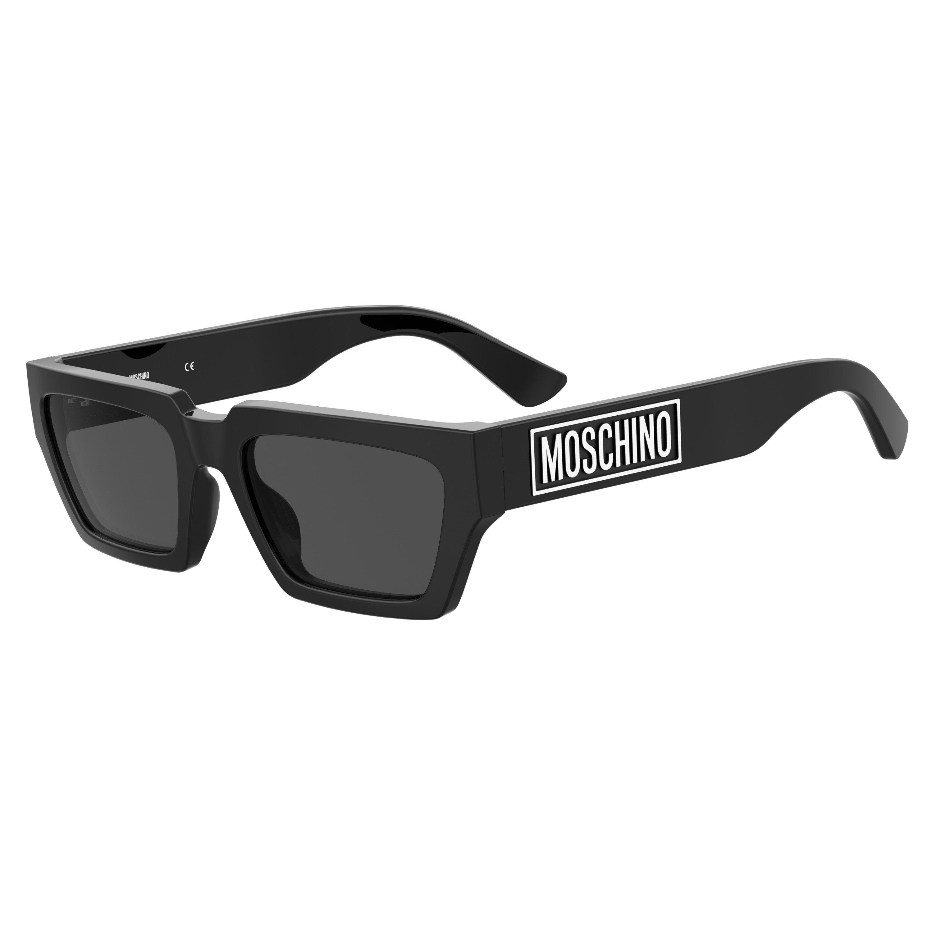 Moschino Men's Round Sunglasses - Black - Size 55 cm