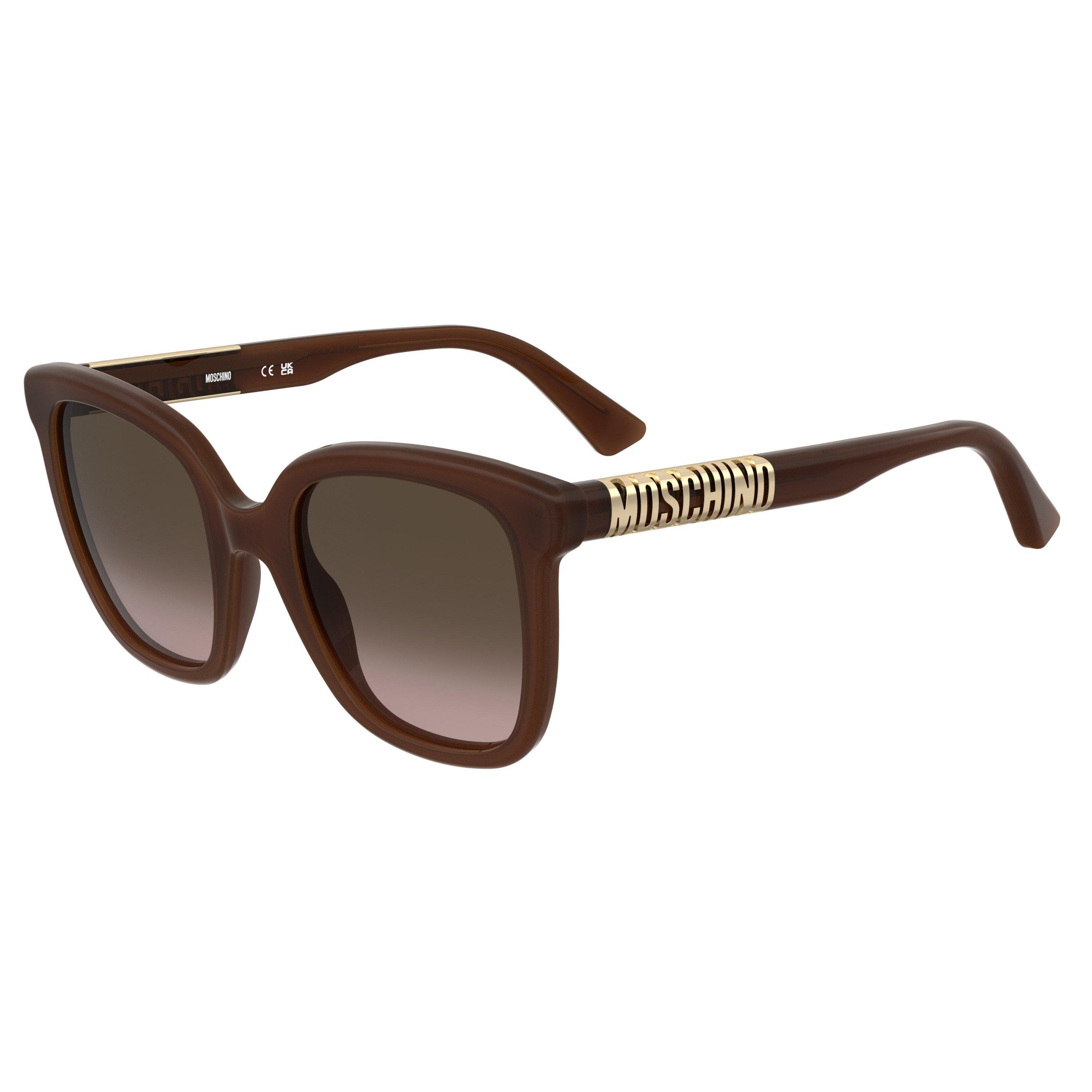 Moschino Women's Round Sunglasses - Brown - Size 52 cm