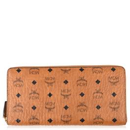 MCM Visetos Zip Around Wallet