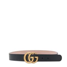 Gucci Juniors' Plain Leather Marmont Belt