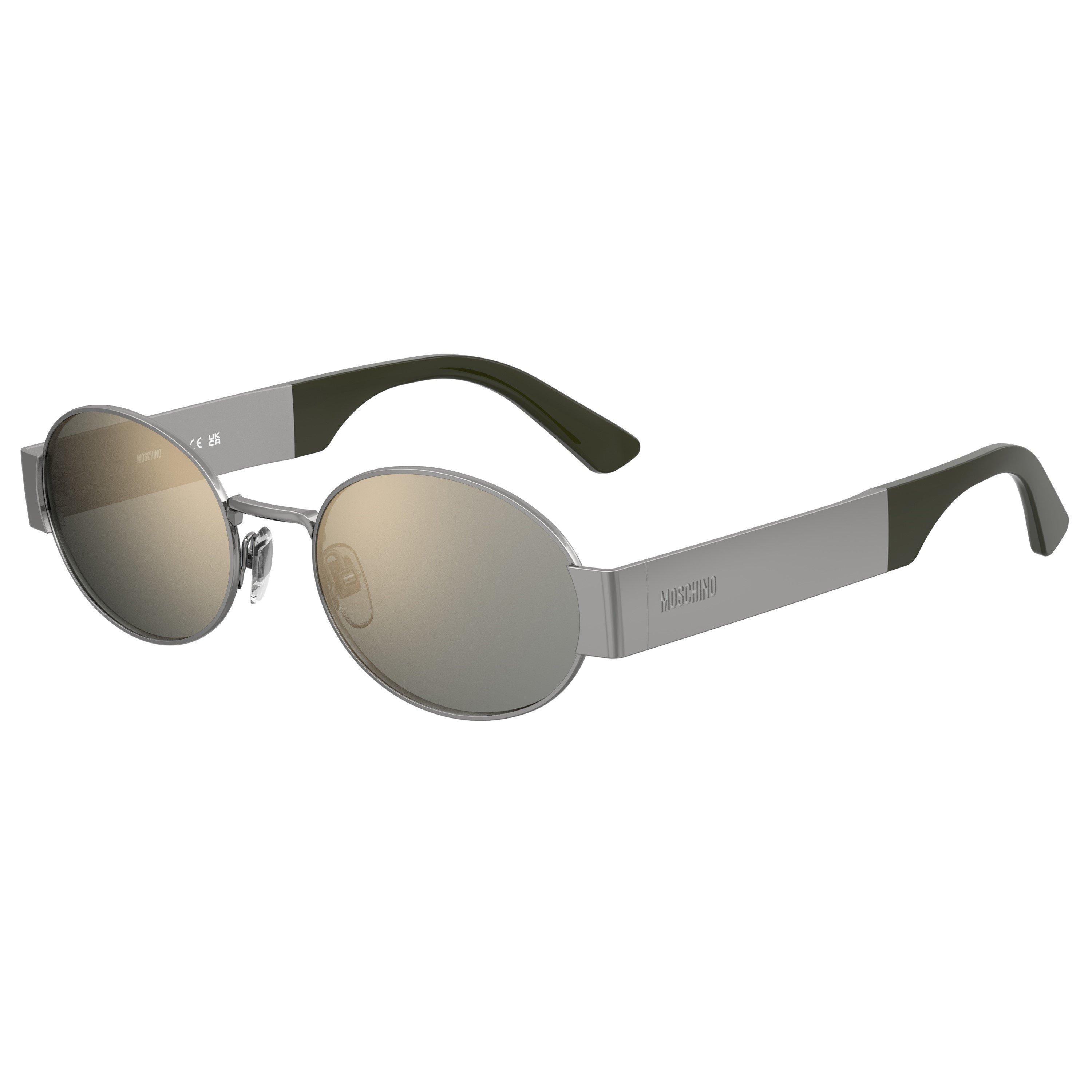 Moschino Round Sunglasses - Ruthenium - Size 55 cm