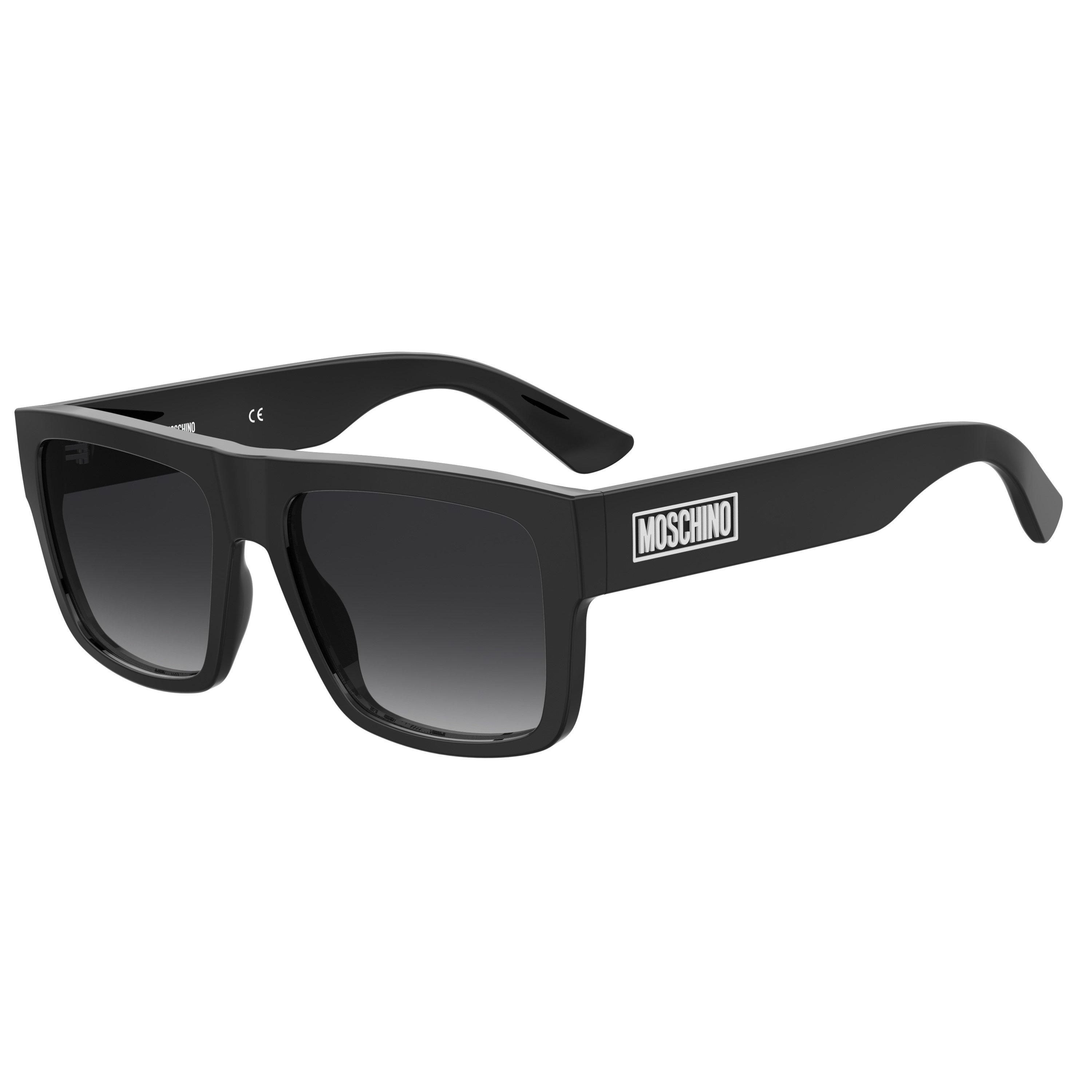 Moschino Men's Rect Top Round Sunglasses - Black - Size 56 cm