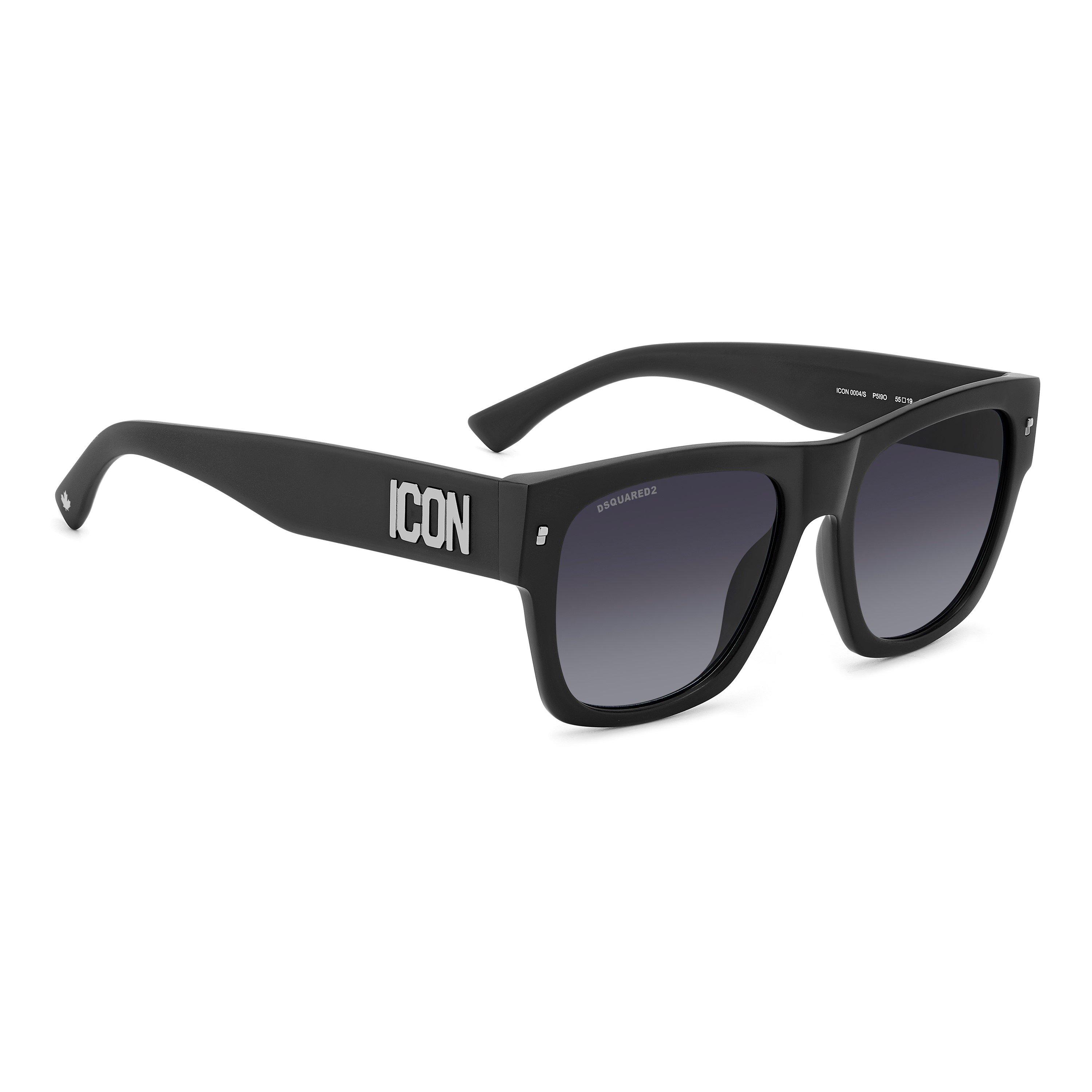 Matte Black - DSquared2 - Dsquare Rectangular Sn99 - 3