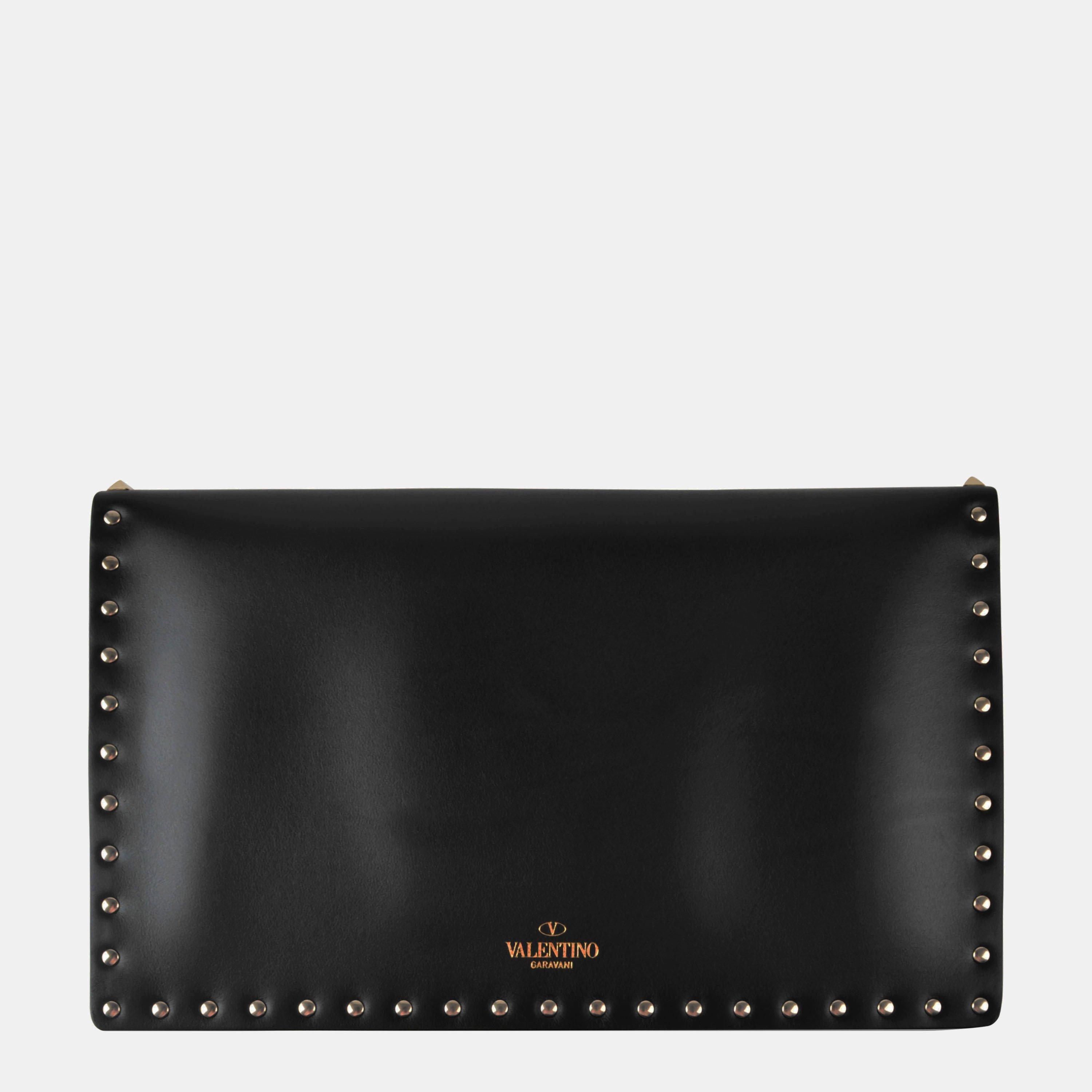 Black 0NO - Valentino Garavani - Rockstud Envelope Pouch - 2
