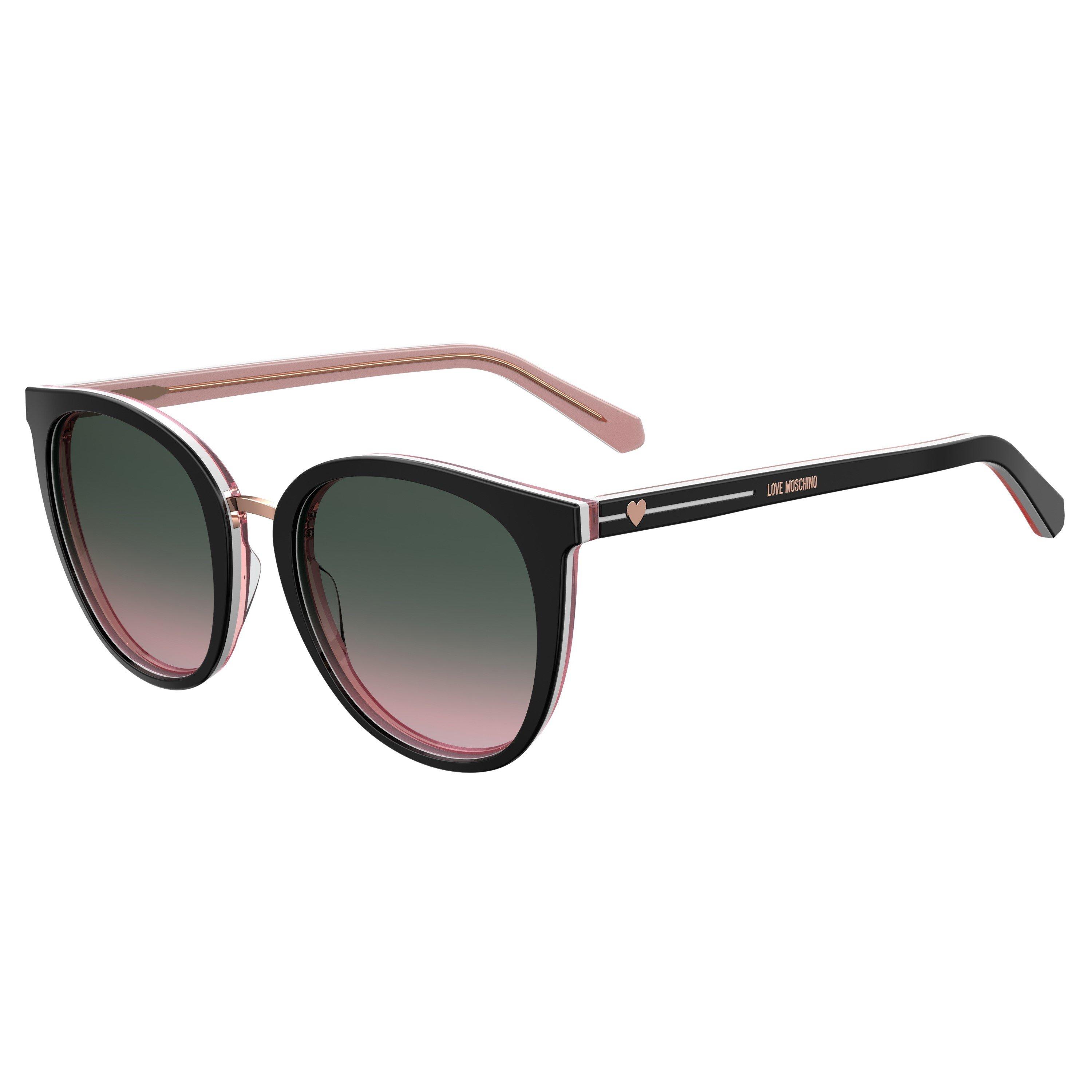 Moschino Women's Cat Eye Round Sunglasses - Black - Size 51 cm