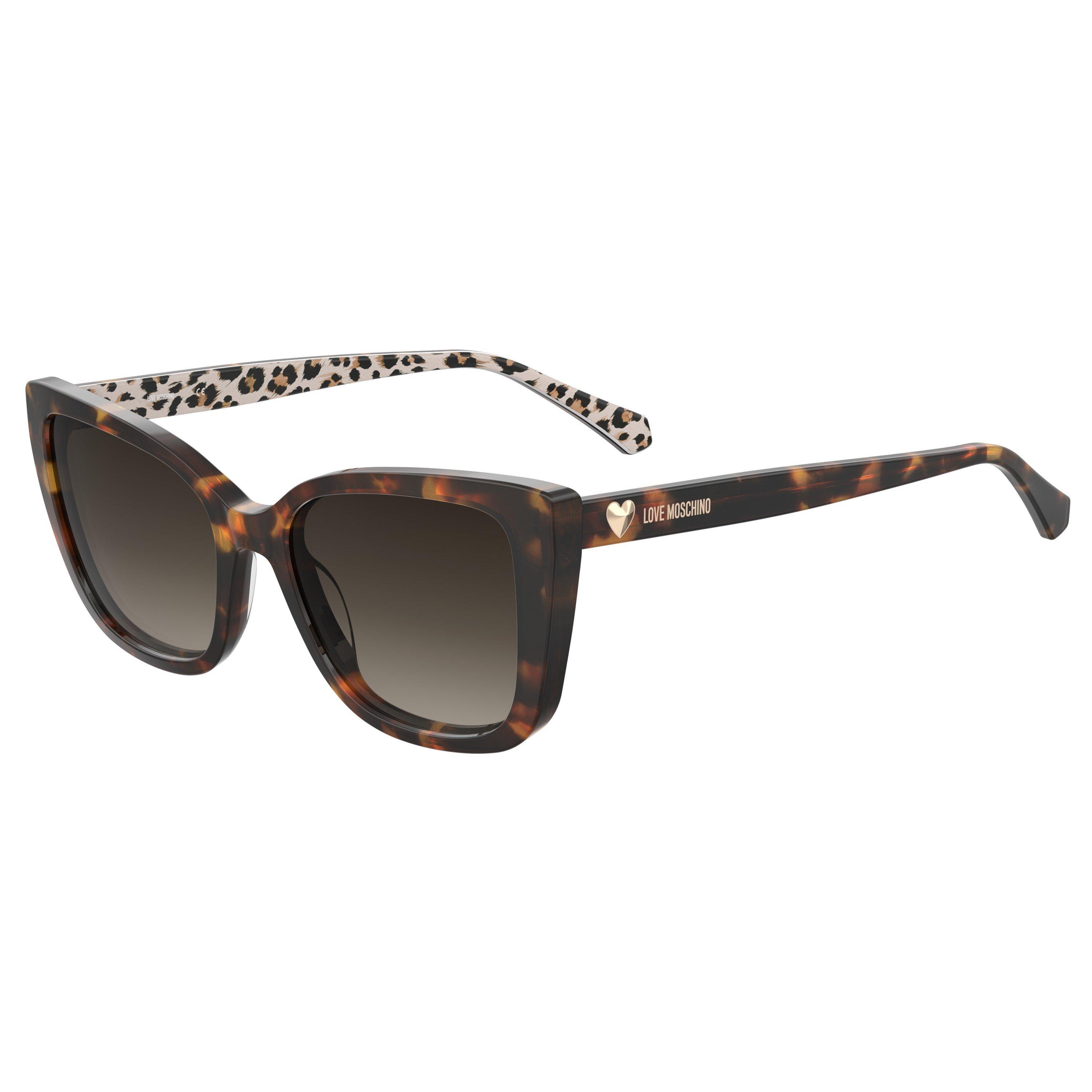 Moschino Women's Round Sunglasses - Pattern Havana - Size 54 cm