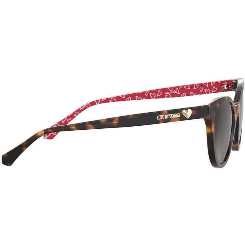 Havana Pattern - Moschino - Women's Cat Eye Round Sunglasses - 4