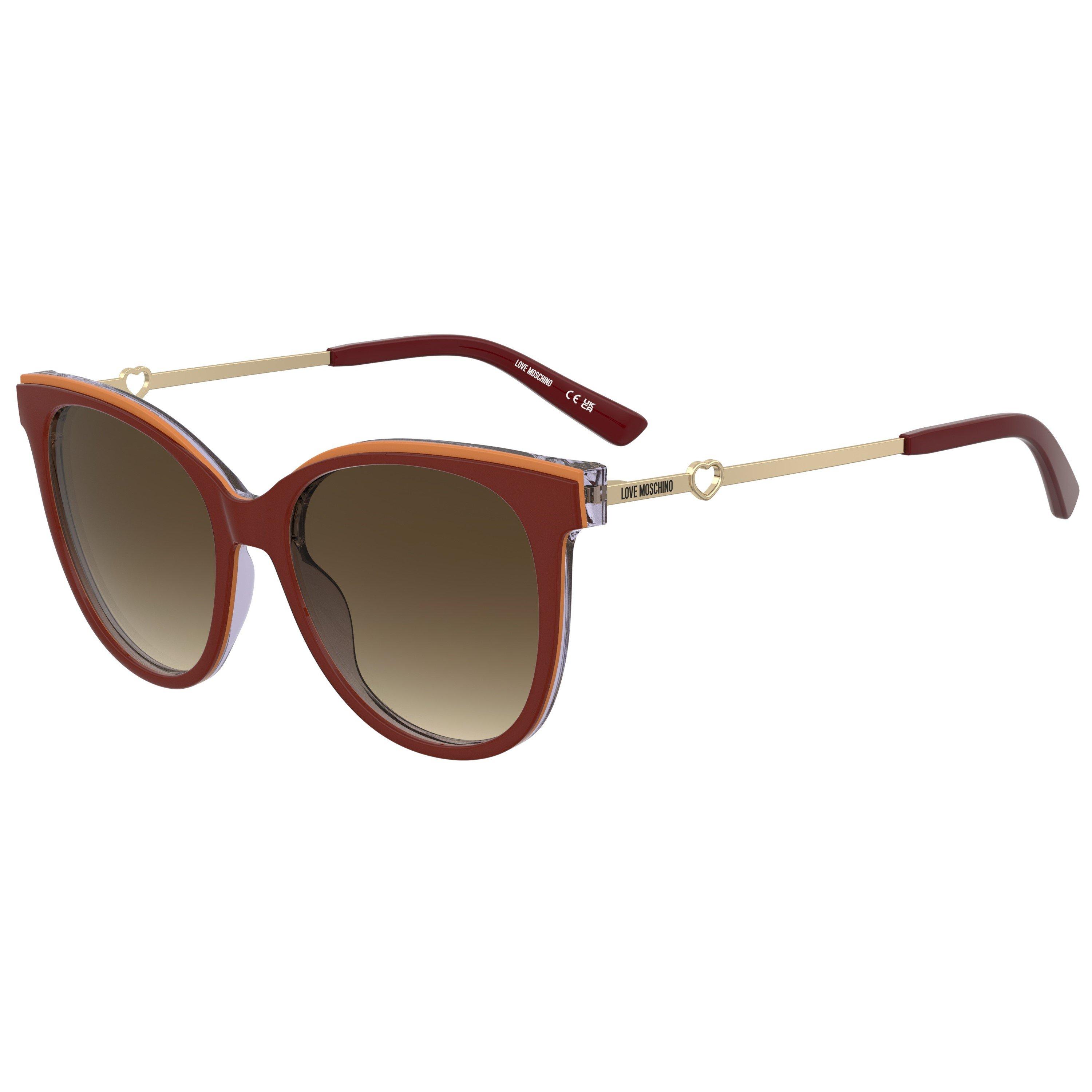 Moschino Women's Square Sunglasses - Red Multic - Size 54 cm