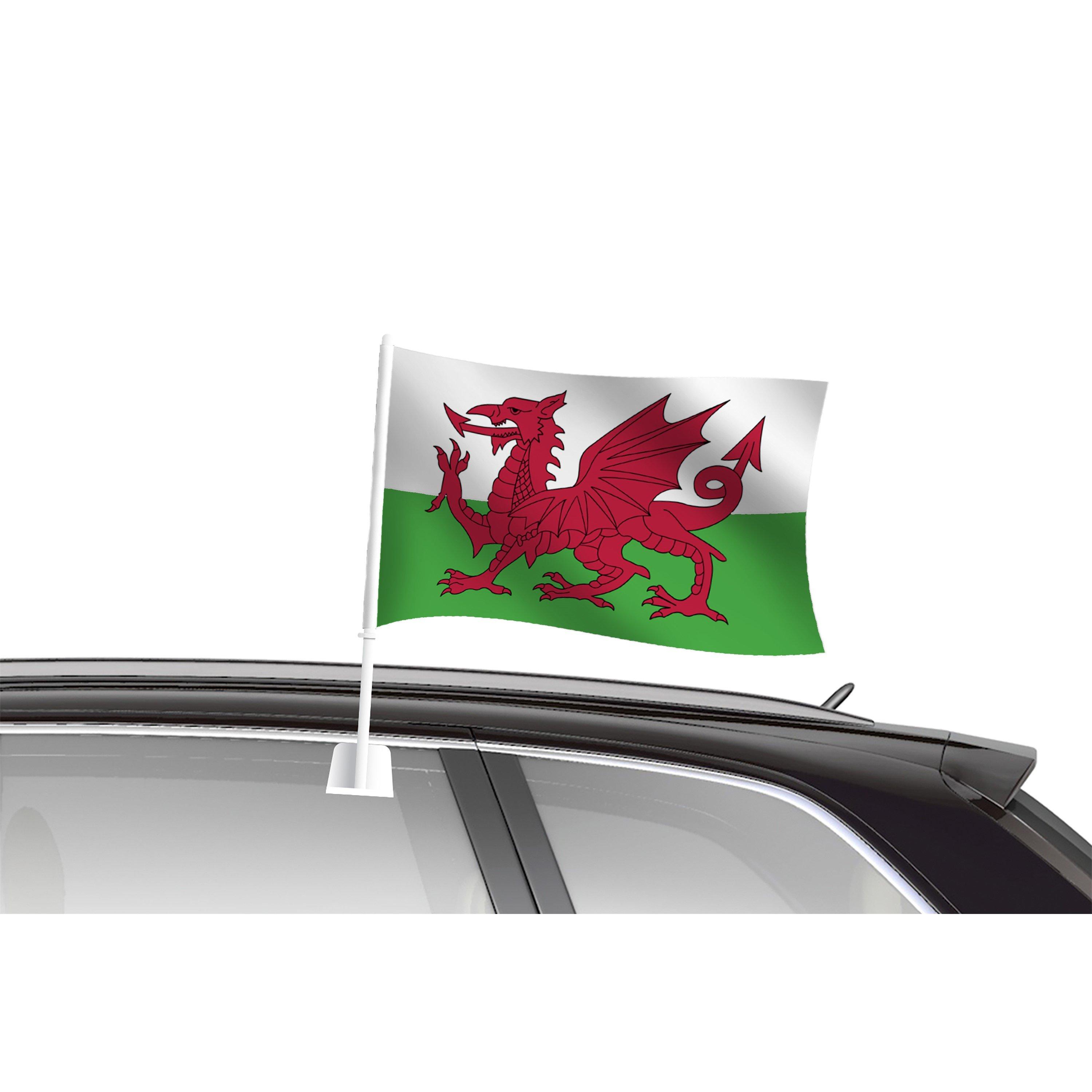 Team  Car Flag - Wales