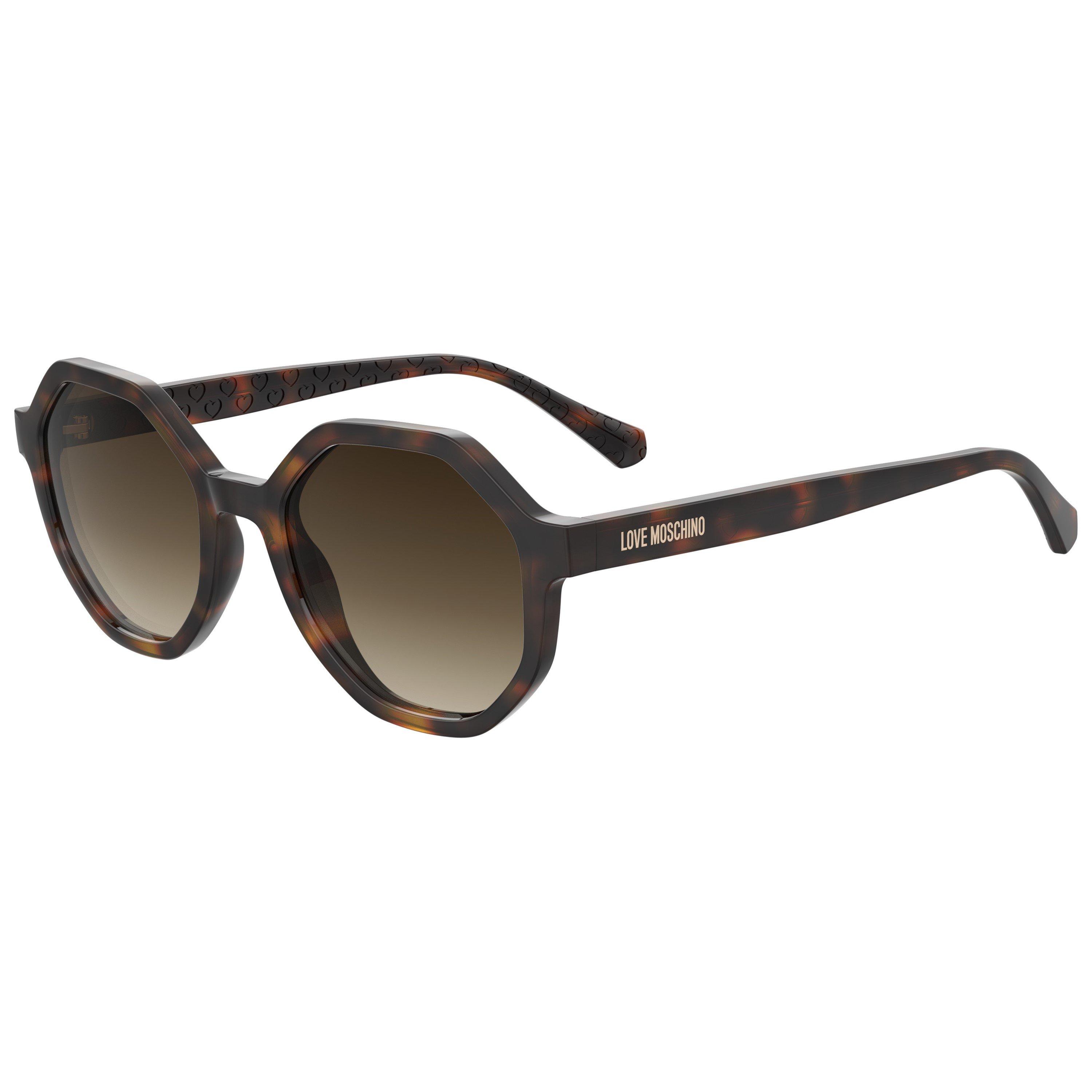 Moschino Women's Round Sunglasses - Havana 2 - Size 52 cm