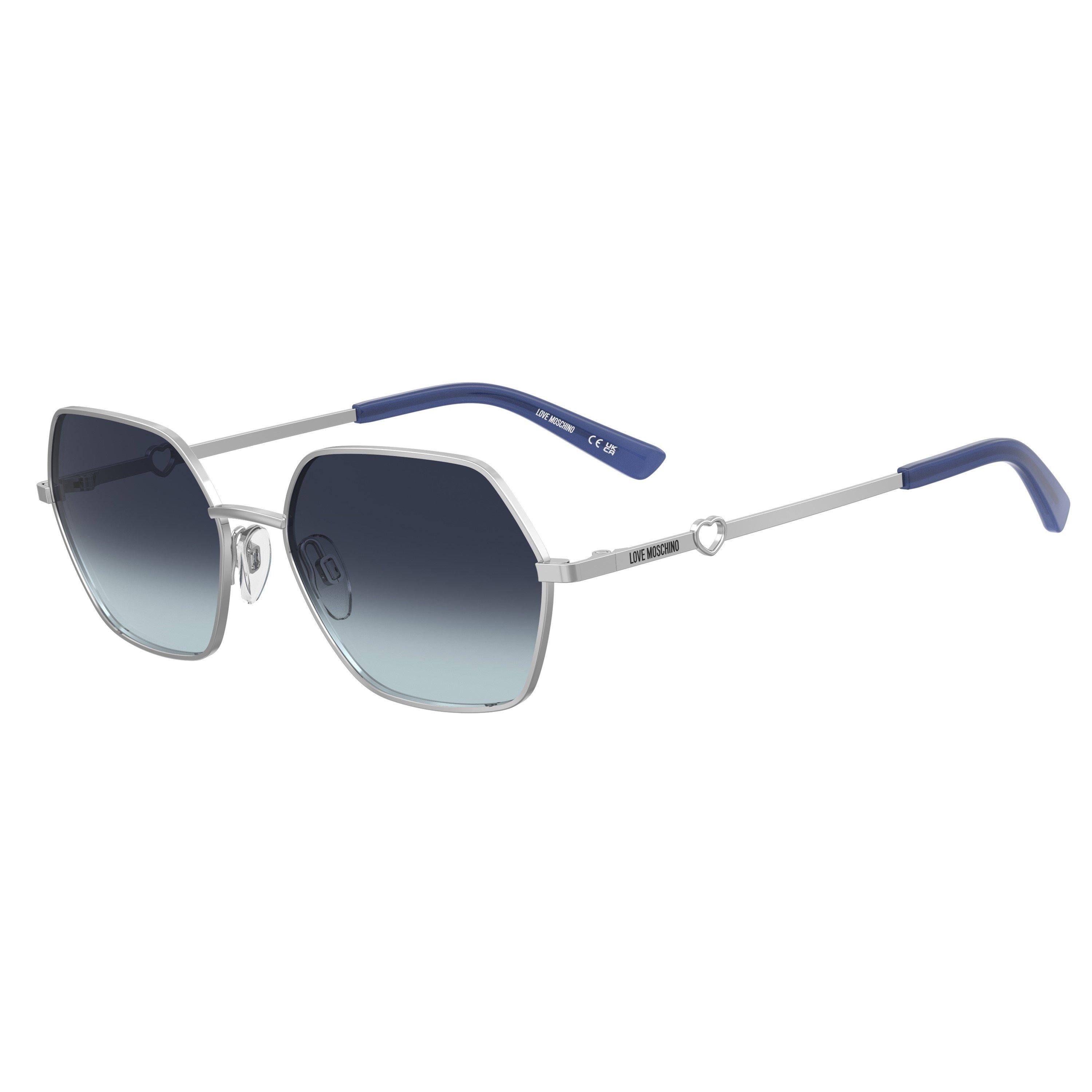 Moschino Women's Round Sunglasses - Palladium - Size 56 cm