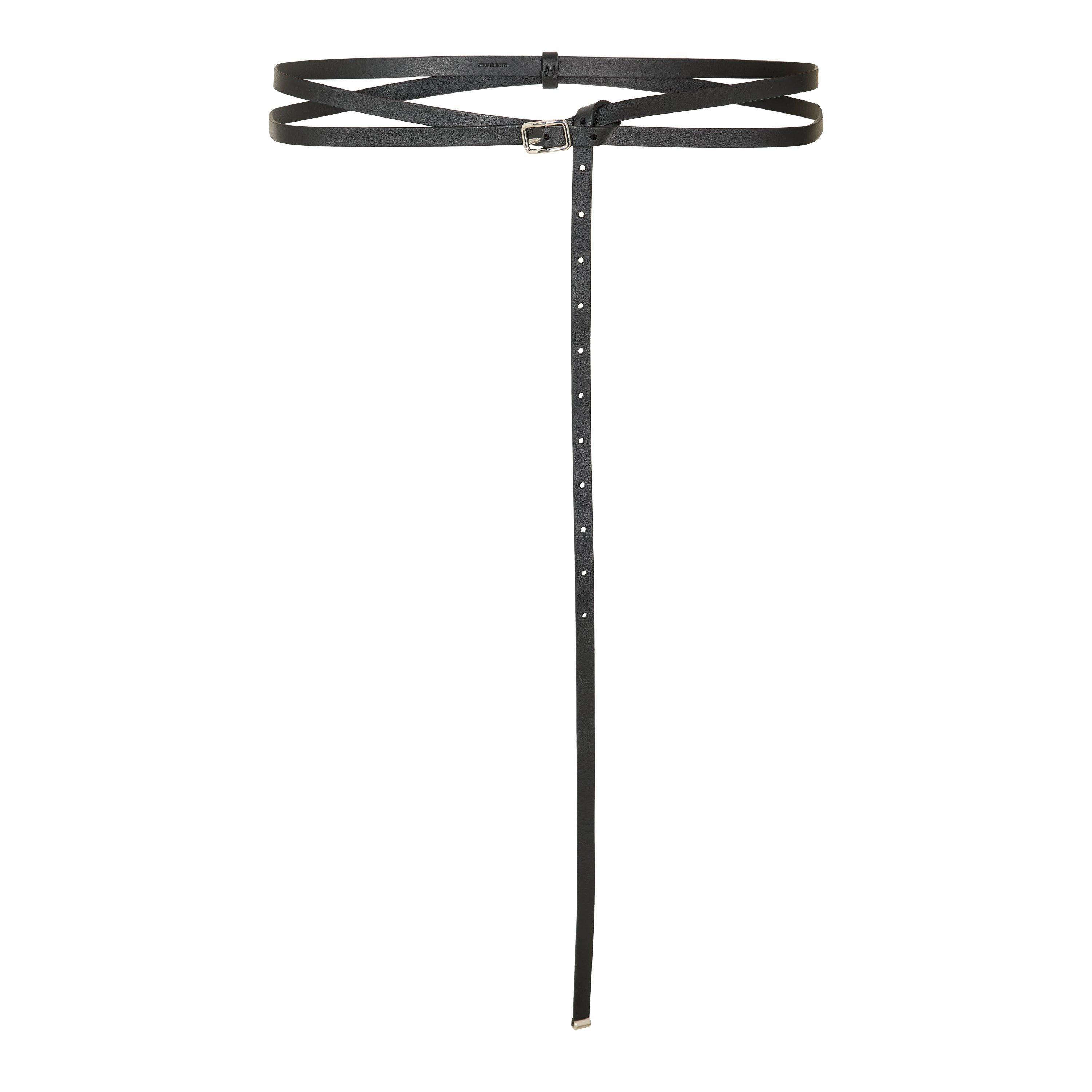 GIVENCHY Women's Leather Belt - Black - Size 75