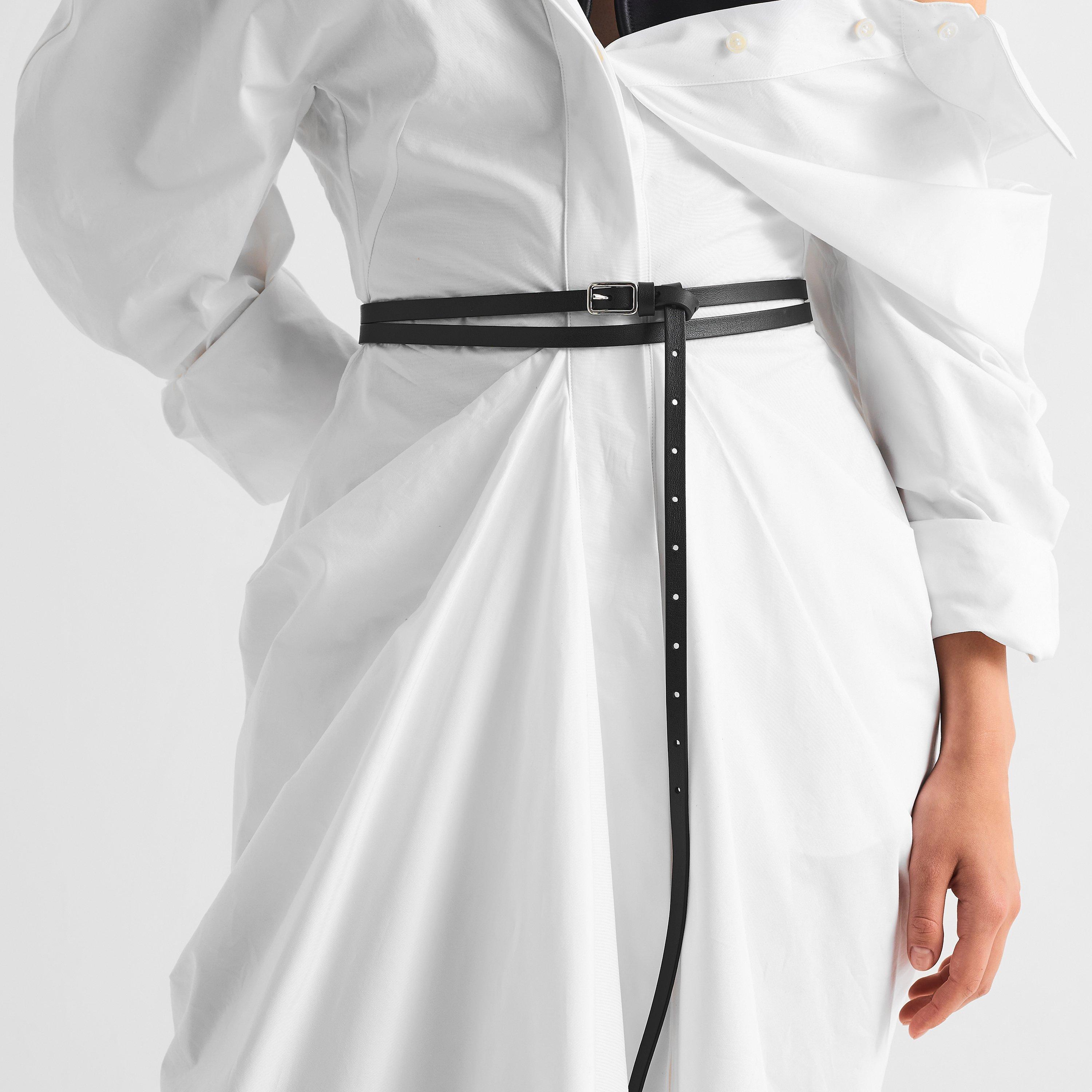 Black - GIVENCHY - Women's Leather Belt - 3