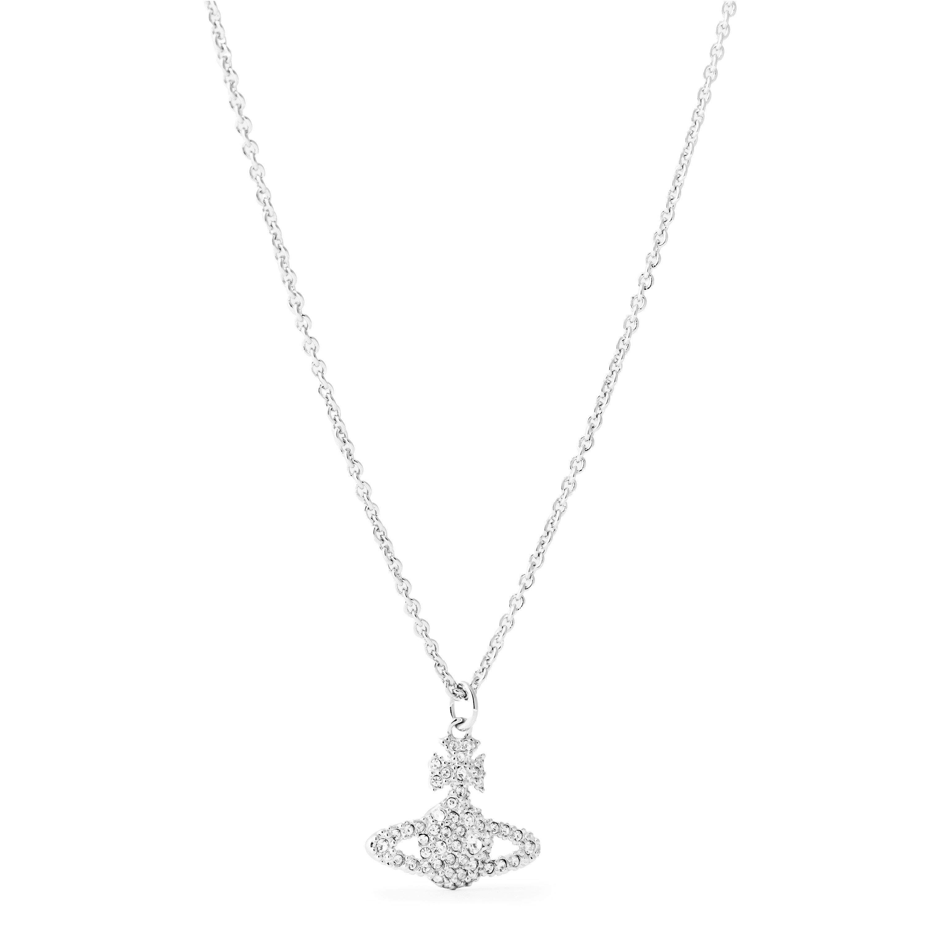 Vivienne Westwood Women's Lacework Grace Bas Relief Pendant - Plat/Cryst P116