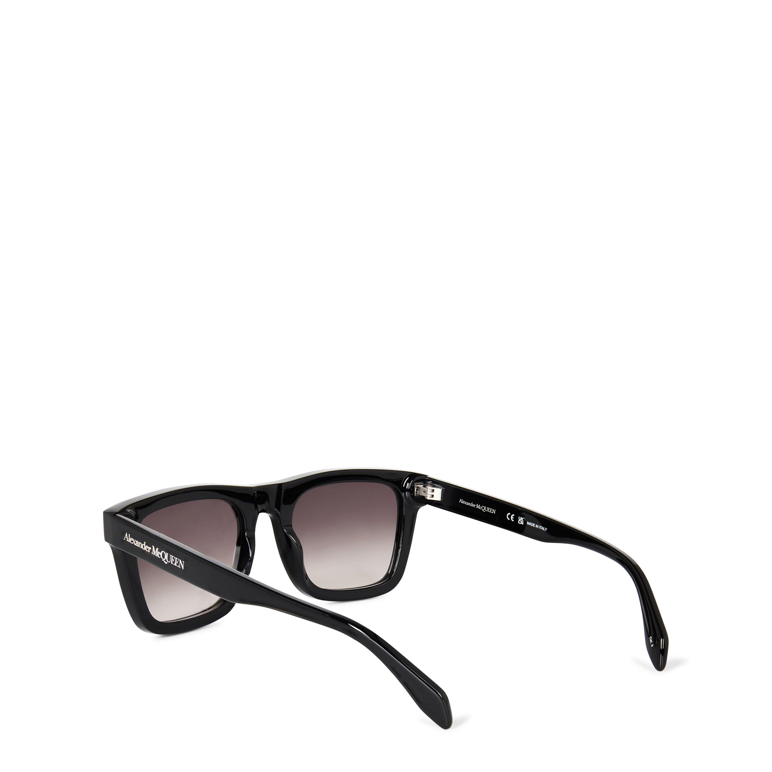 Black - Alexander McQueen - Square Logo Sunglasses - 3