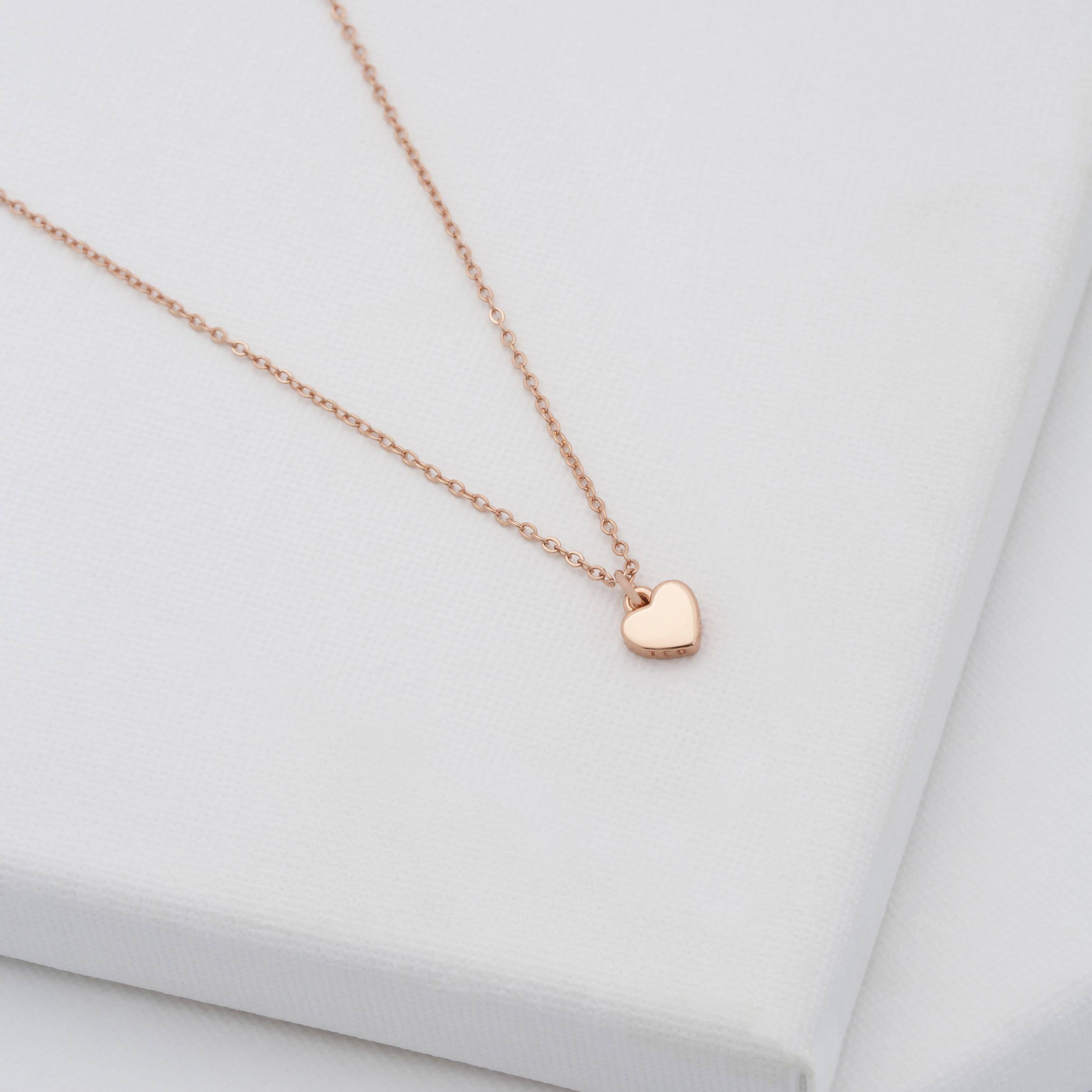 Rose Gold* - Ted Baker - Hara Heart Pendant Necklace - 9