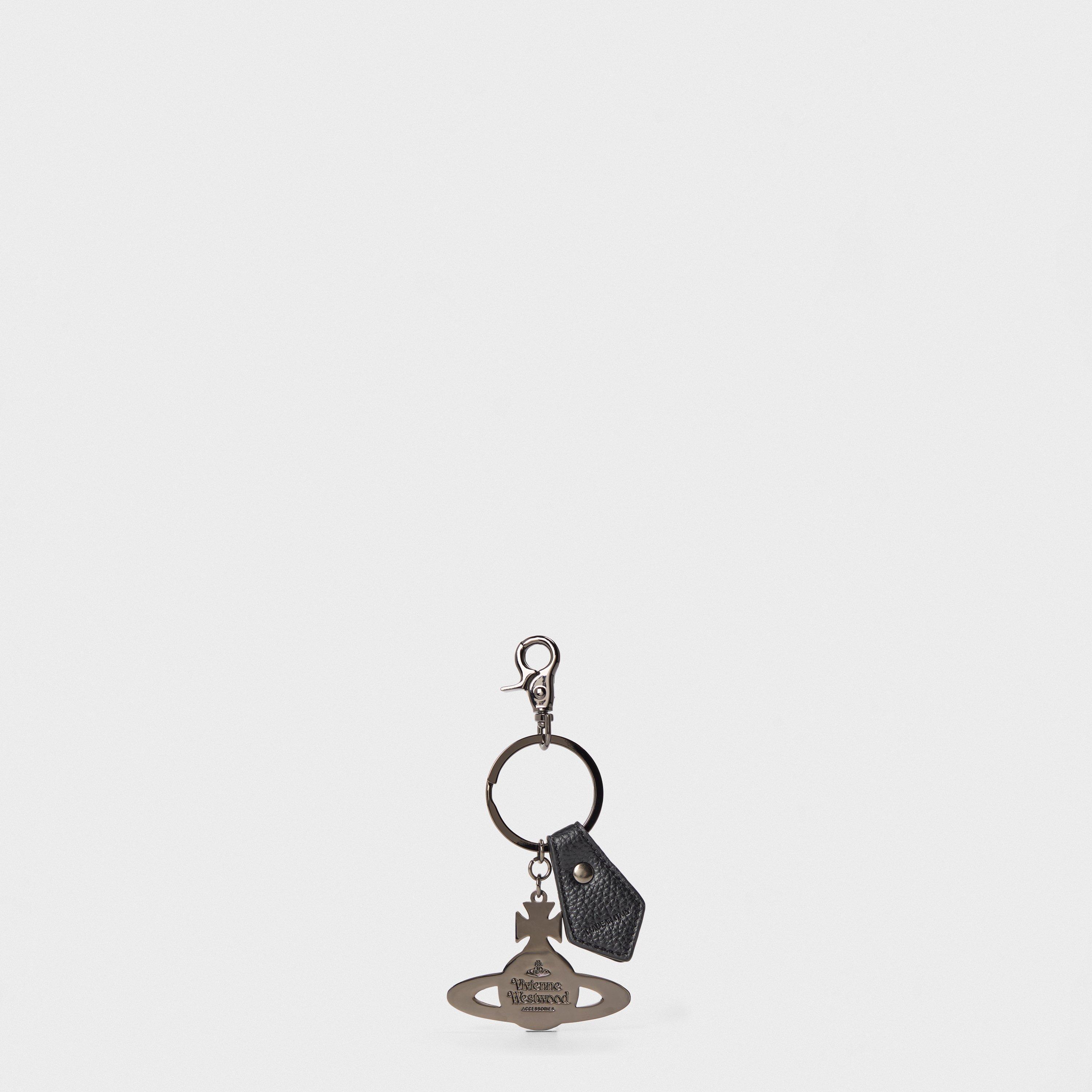 Gunmetal - Vivienne Westwood - Men's Hammered Orb Key Ring - 2