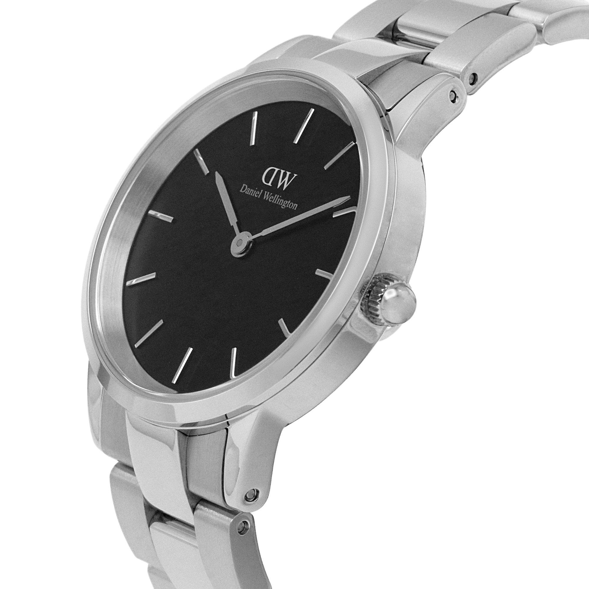 silv/Black/silv - Daniel Wellington - Iconic Link 36 Stainless Steel Classic Analogue Watch - 2
