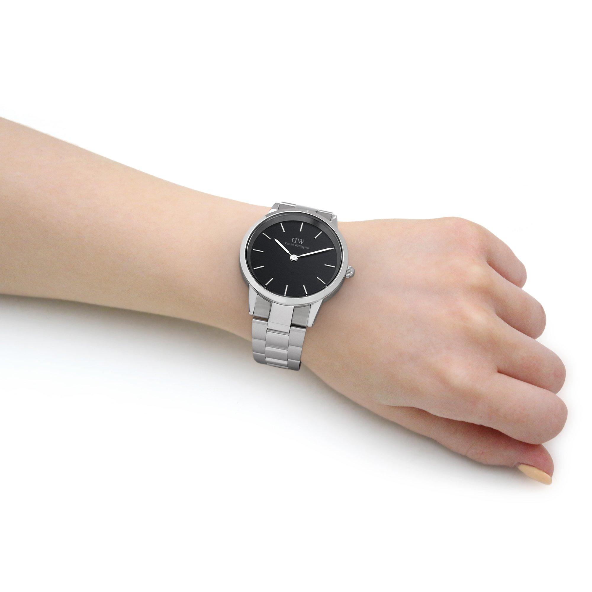 silv/Black/silv - Daniel Wellington - Iconic Link 36 Stainless Steel Classic Analogue Watch - 6