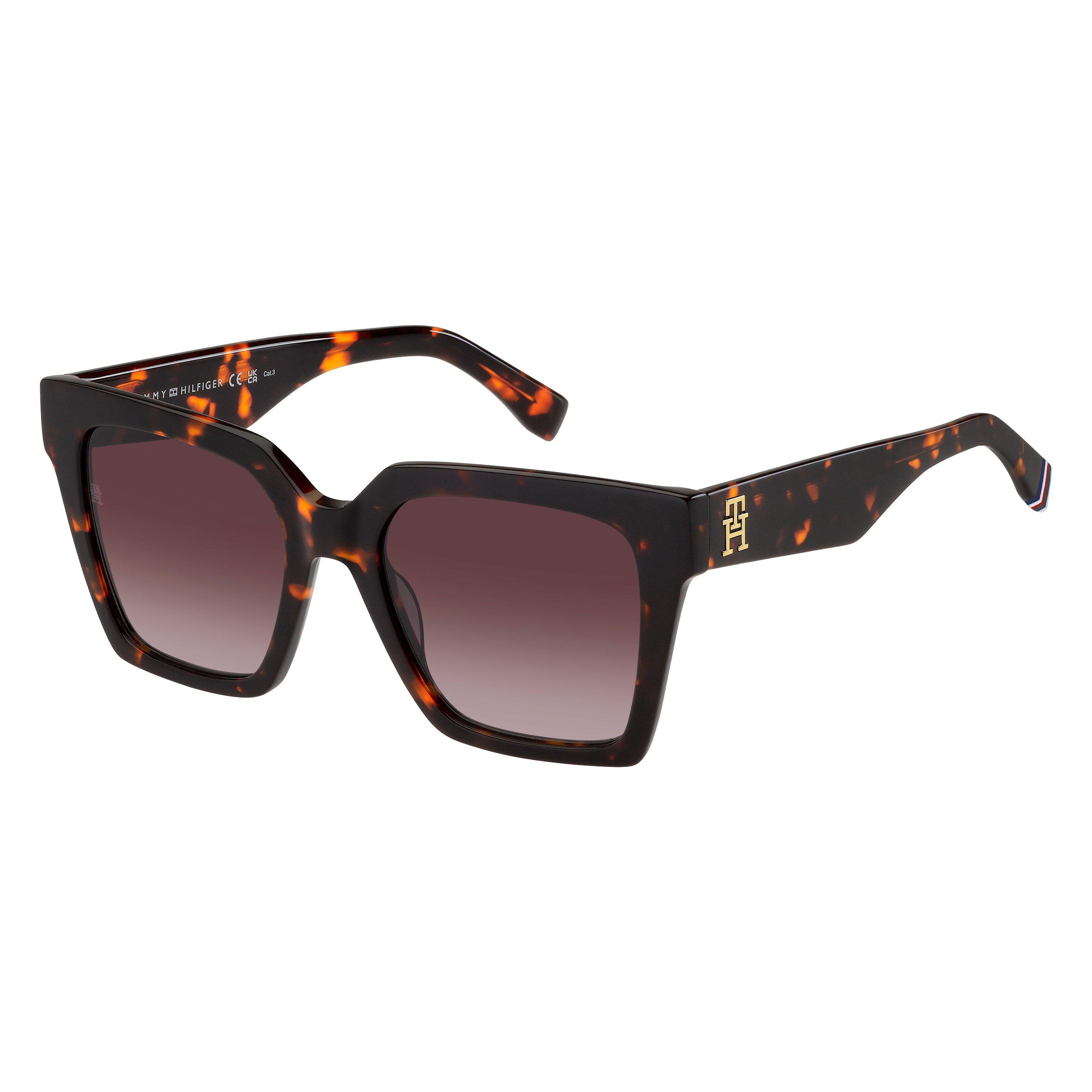 Havana - Tommy Hilfiger - Women's Square Round Sunglasses - 1