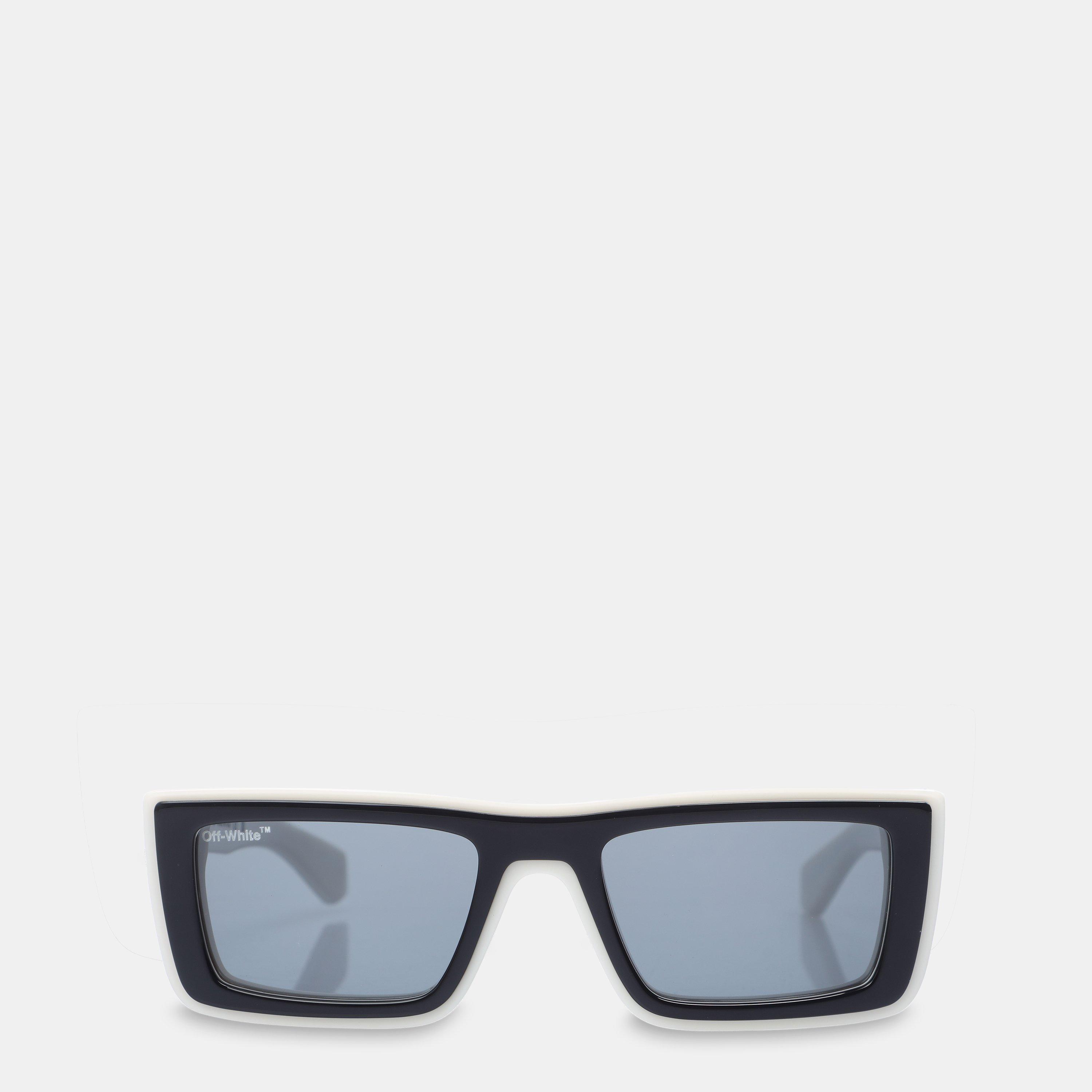 Off White Jacob Sun Square Sunglasses - White Dark Grey