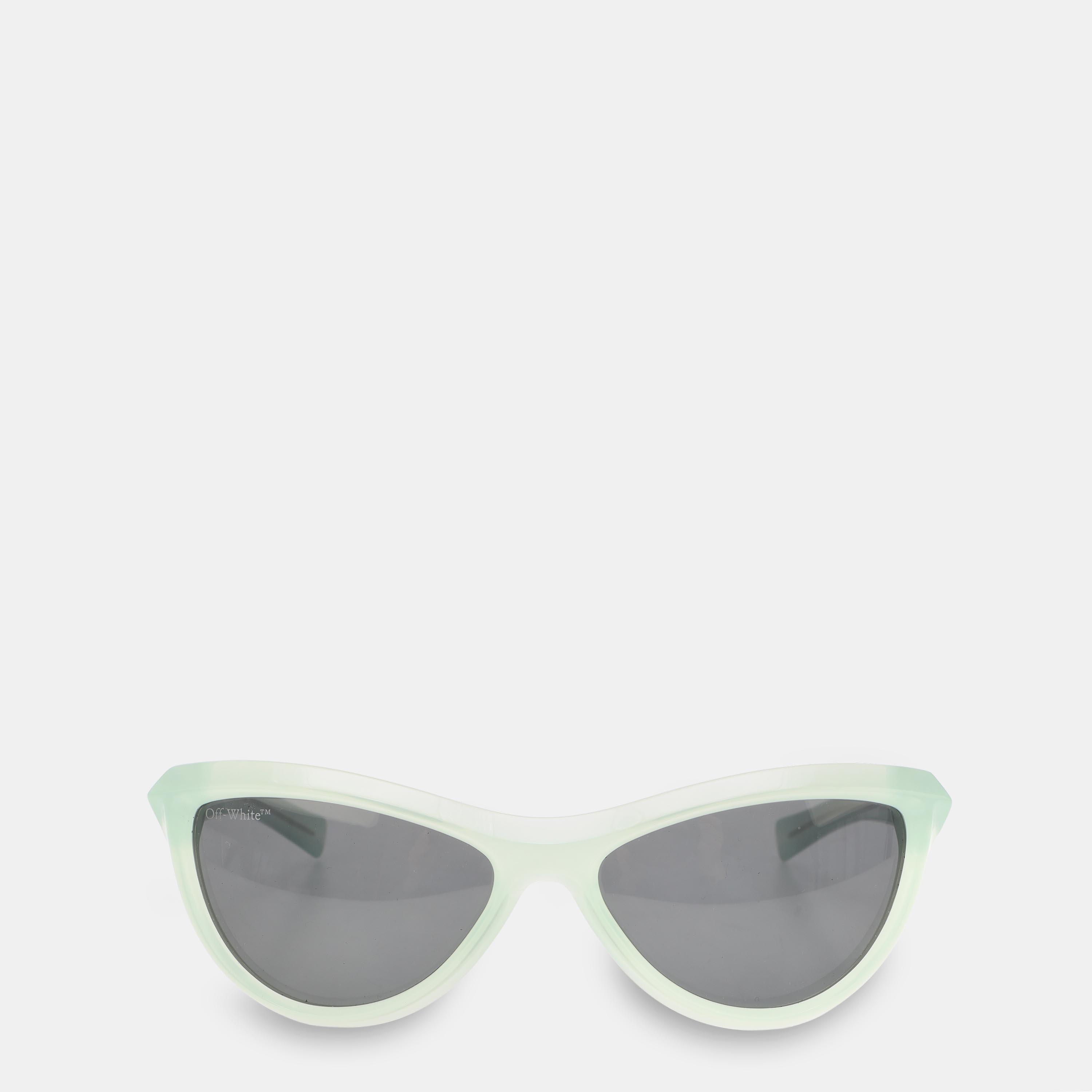 Off White Atlanta Sun Square Sunglasses - Teal Dark Grey