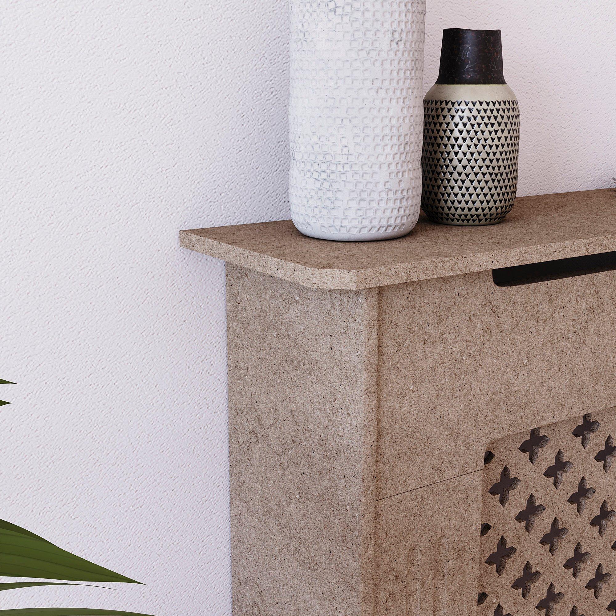 Natural - Lassic - Vida Designs Oxford Radiator Cover, Small - 4