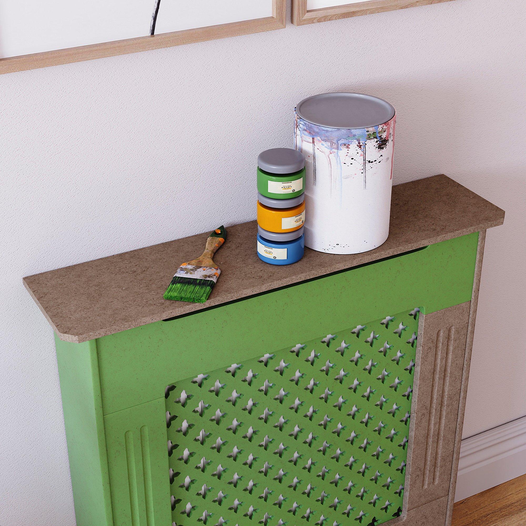 Natural - Lassic - Vida Designs Oxford Radiator Cover, Small - 5