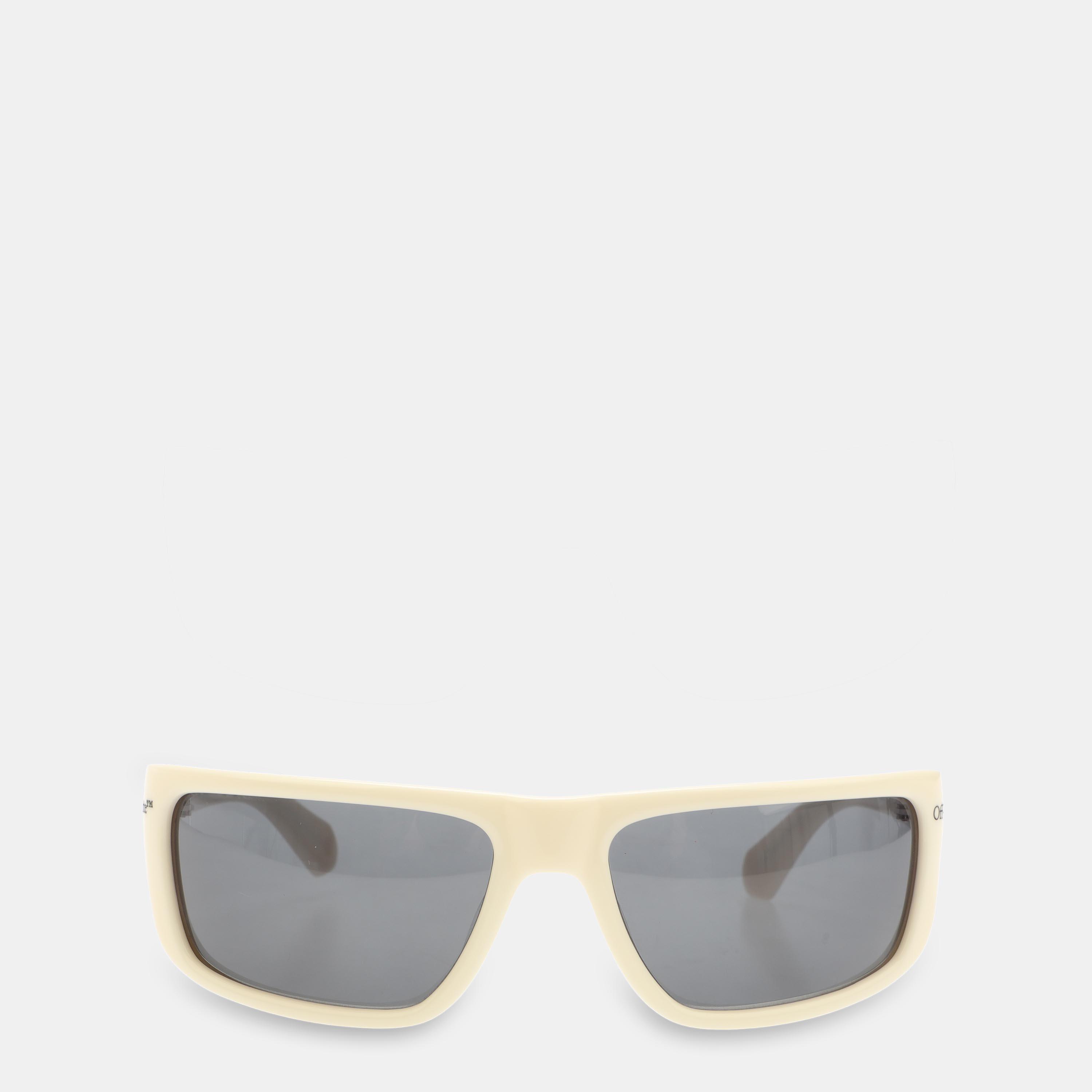 Off White Bologna Sun Square Sunglasses - White Dark Grey