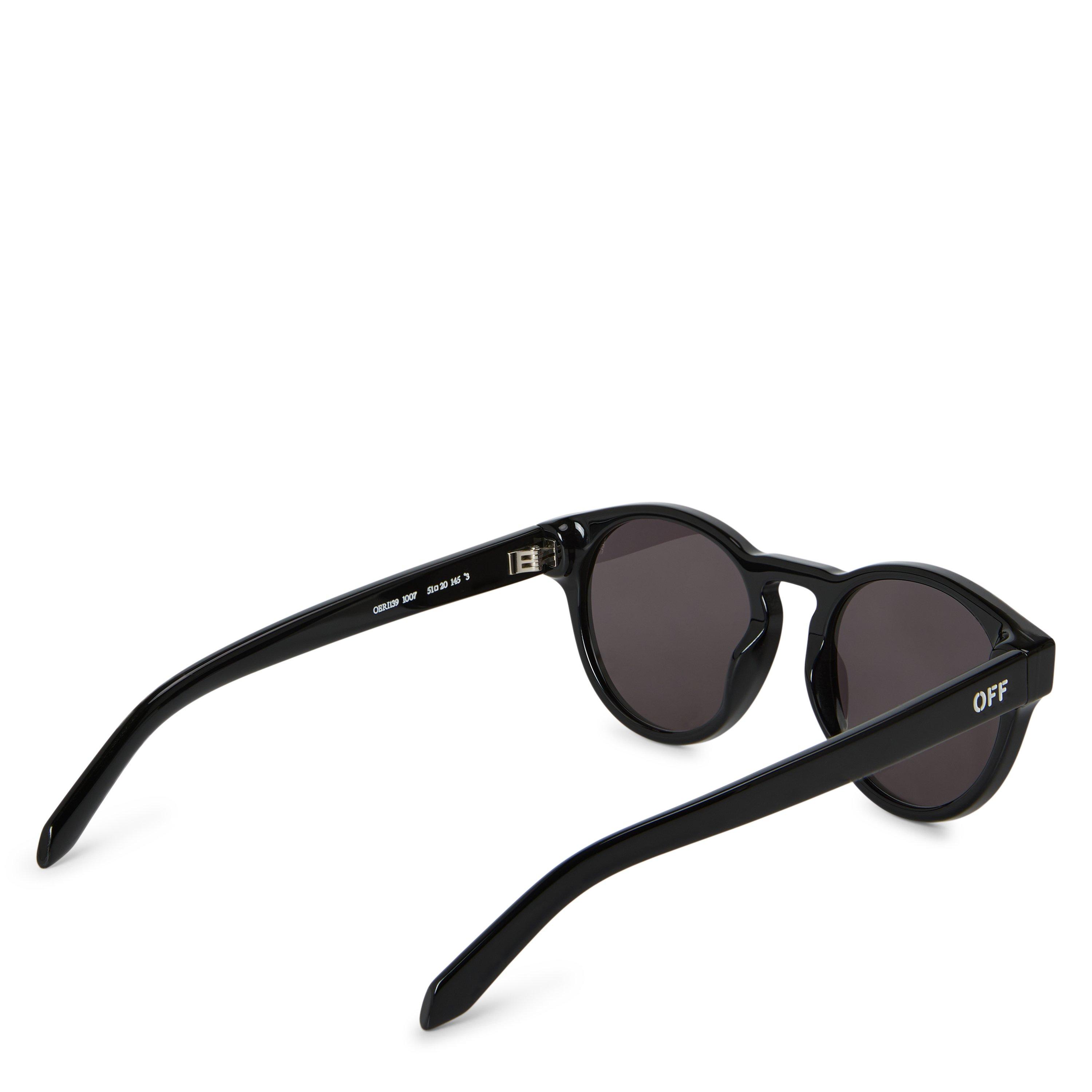 Black Dark Grey - Off White - Oakland Sun Square Sunglasses - 2