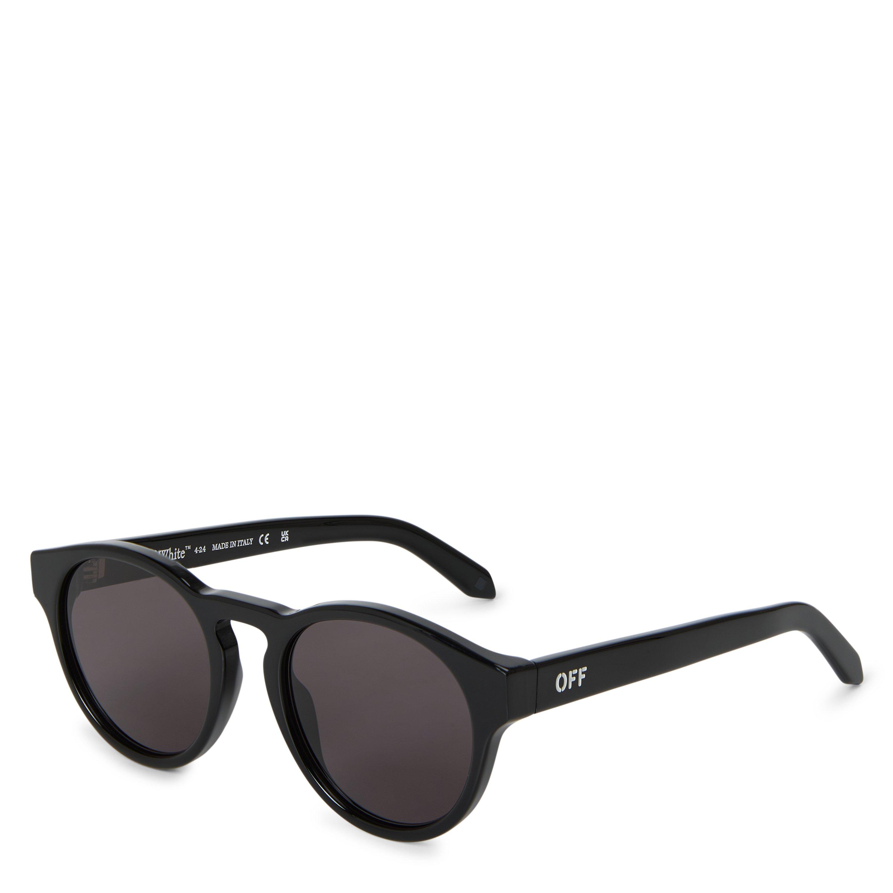 Black Dark Grey - Off White - Oakland Sun Square Sunglasses - 3