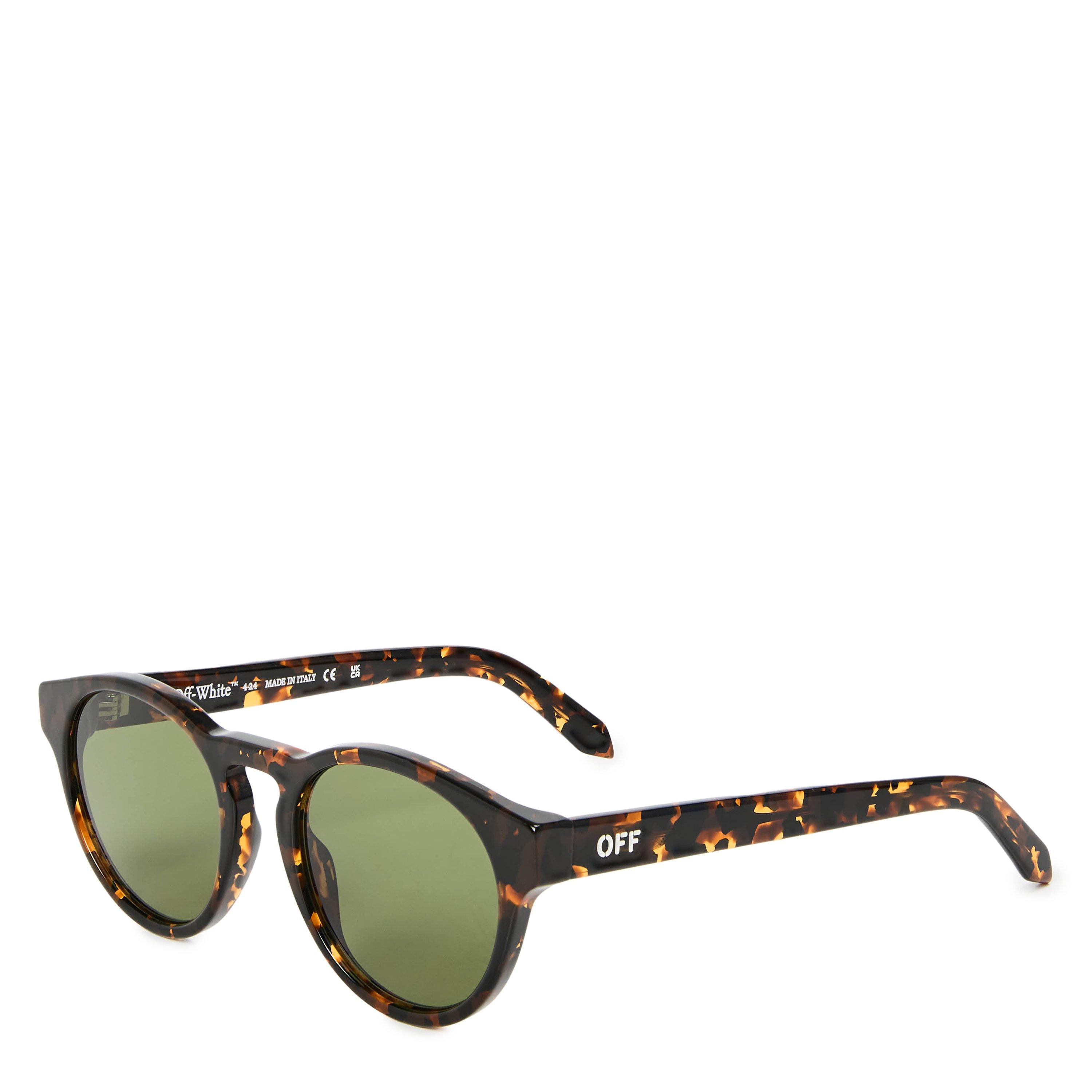 Havana Green - Off White - Oakland Sun Square Sunglasses - 1