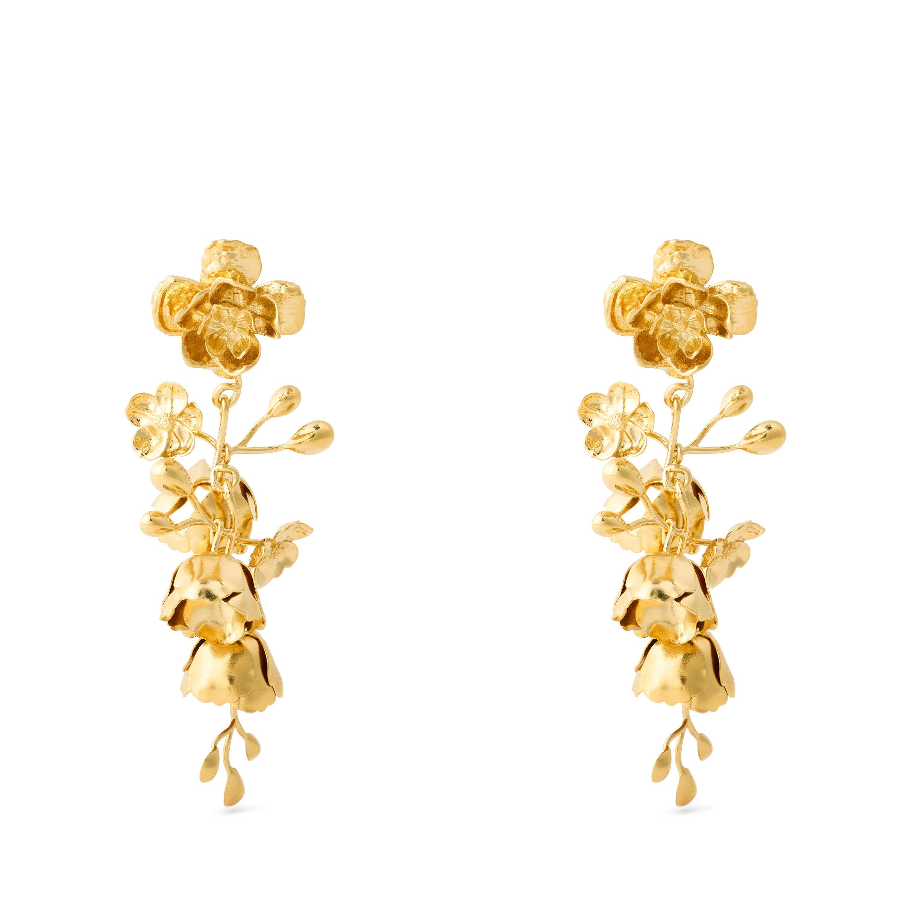 Vintage Gold - Chloe - Chloe Flwr Earrings Ld62 - 1